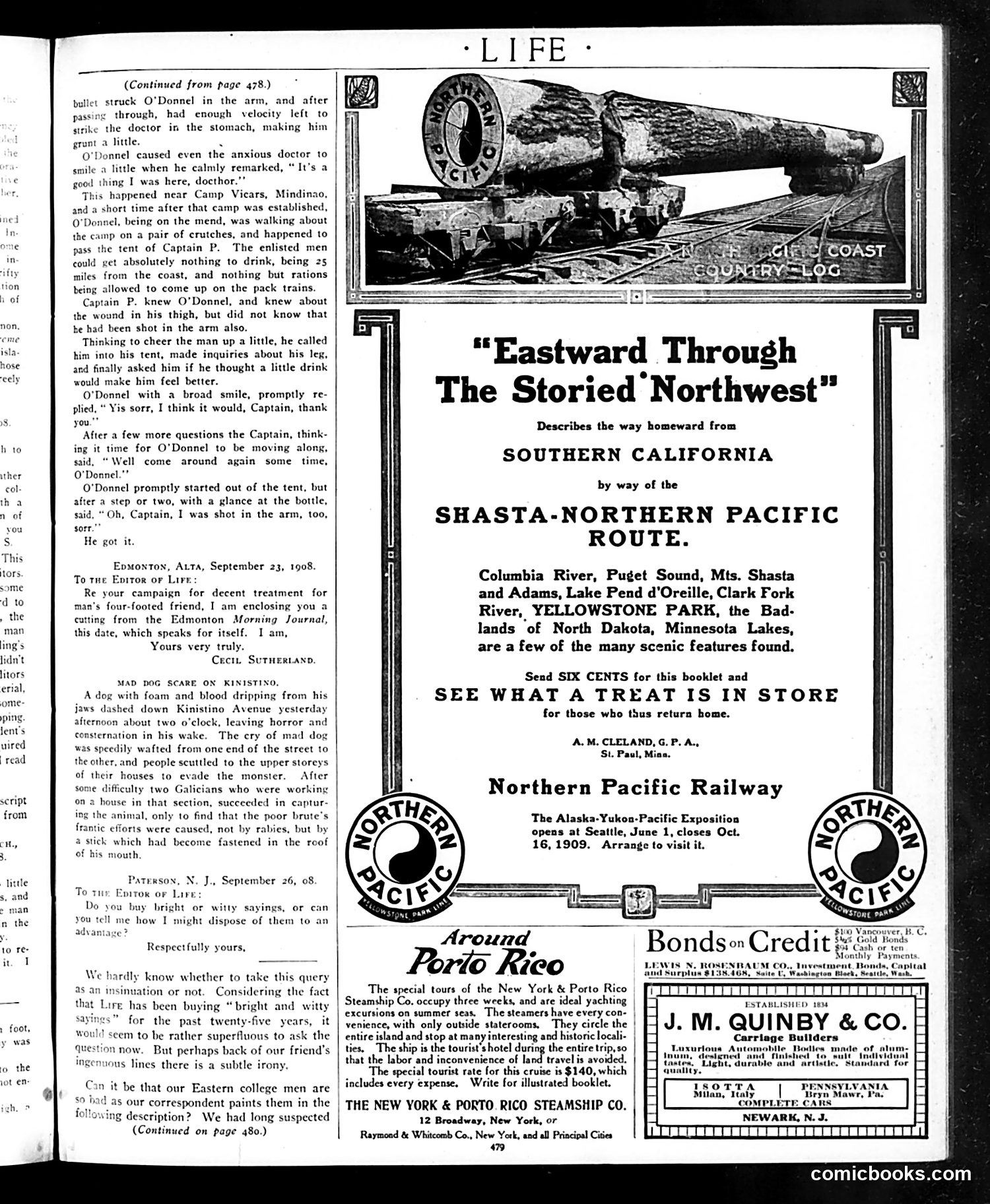 Life — November 5, 1908 — page 9: Life, 1908-11-05