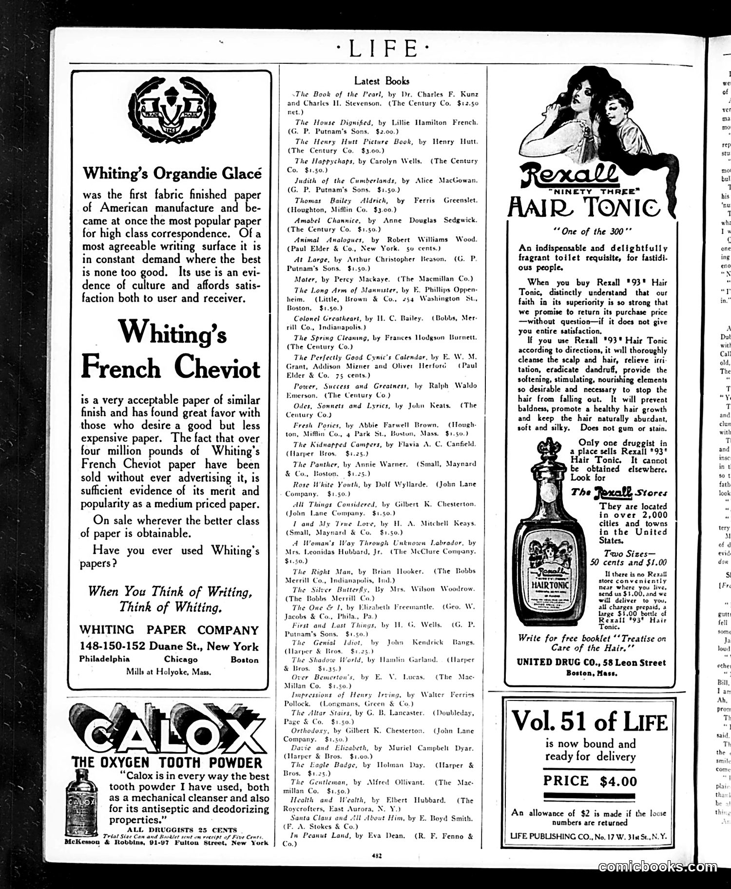 Life — November 5, 1908 — page 12: Life, 1908-11-05
