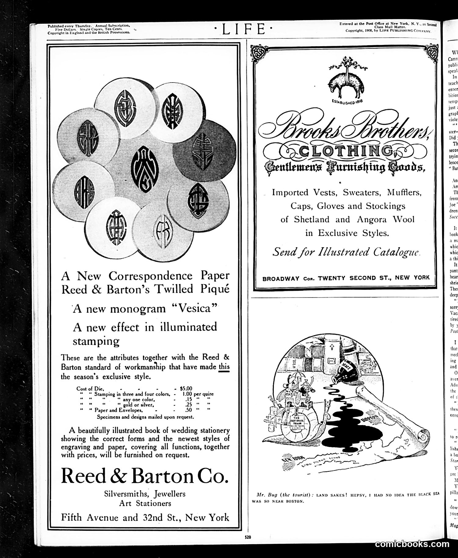 Life — November 12, 1908 — page 2: Life, 1908-11-12