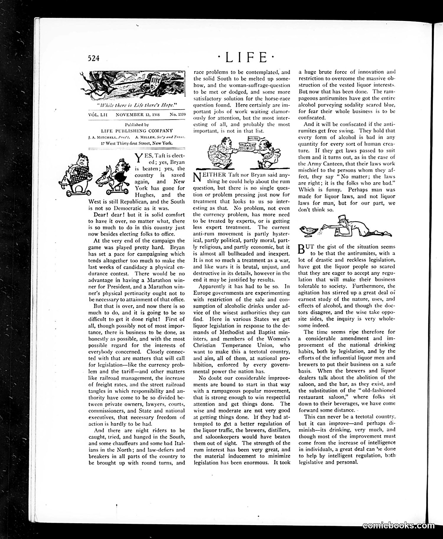 Life — November 12, 1908 — page 6: Life, 1908-11-12