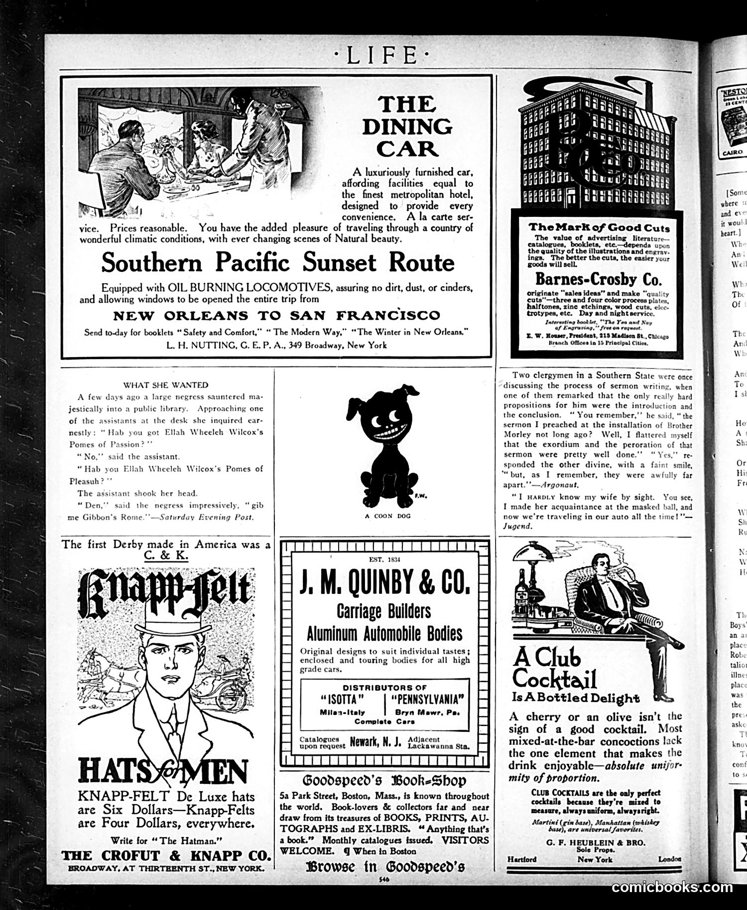 Life — November 19, 1908 — page 4: Life, 1908-11-19