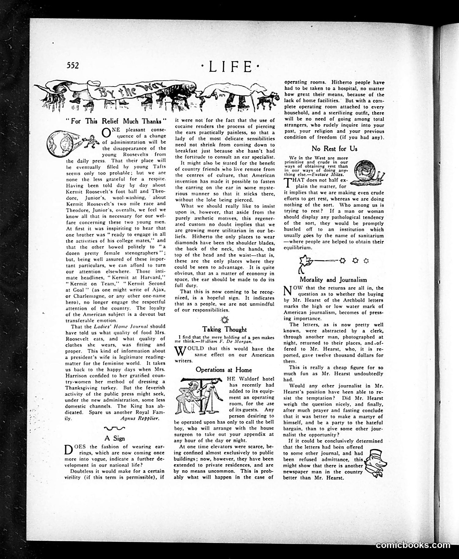 Life — November 19, 1908 — page 10: Life, 1908-11-19