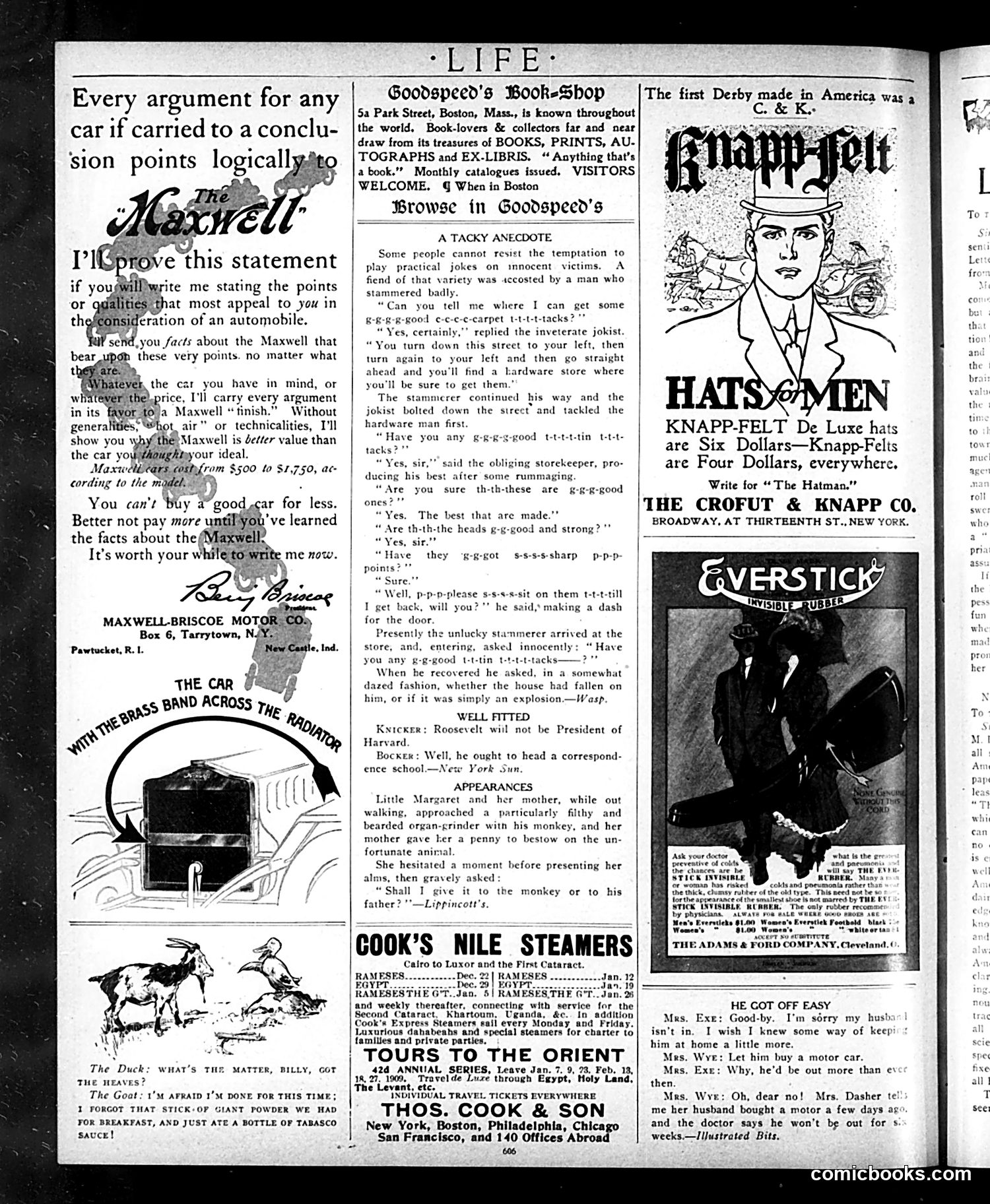 Life — December 3, 1908 — page 12: Life, 1908-12-03