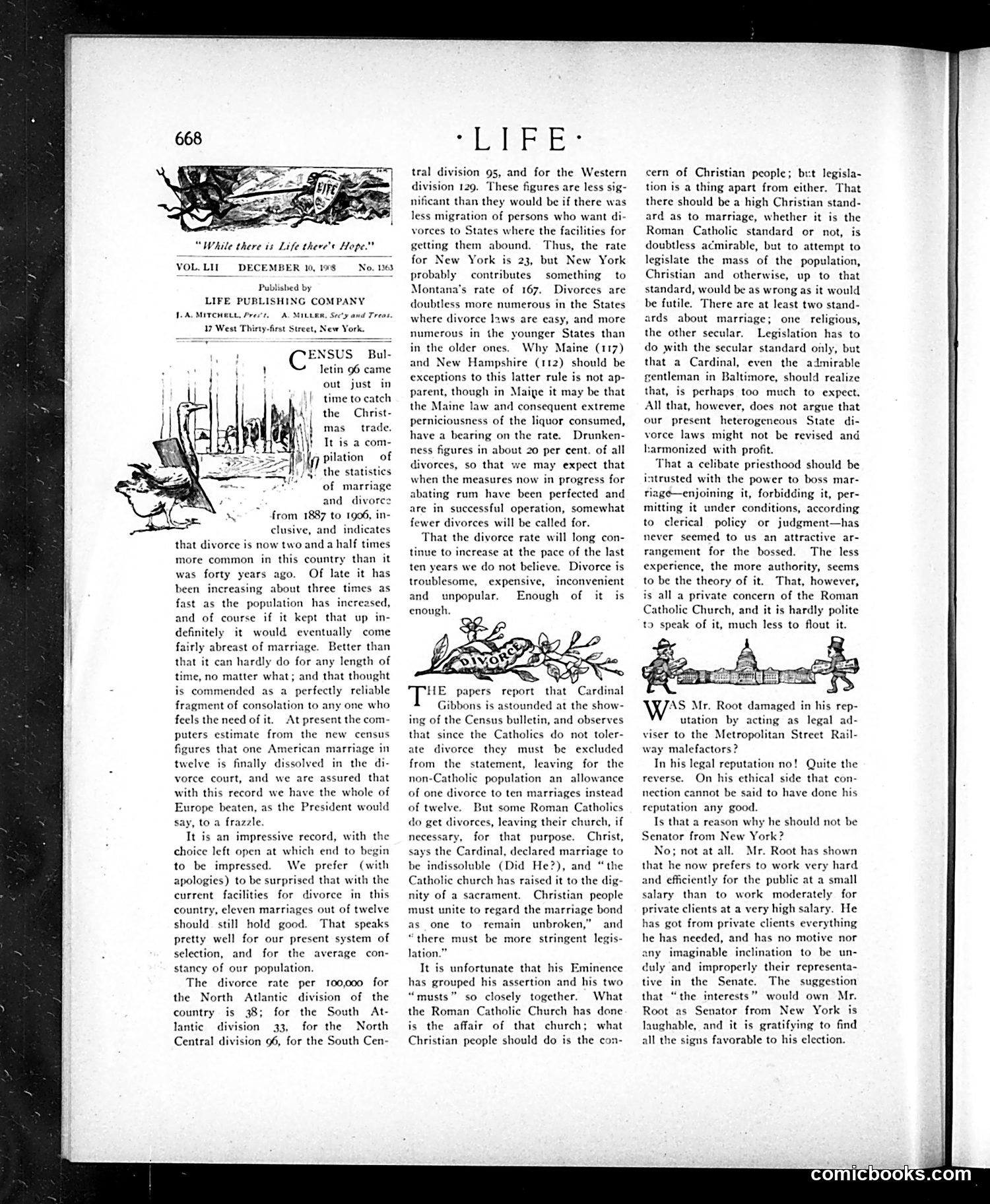 Life — December 10, 1908 — page 6: Life, 1908-12-10