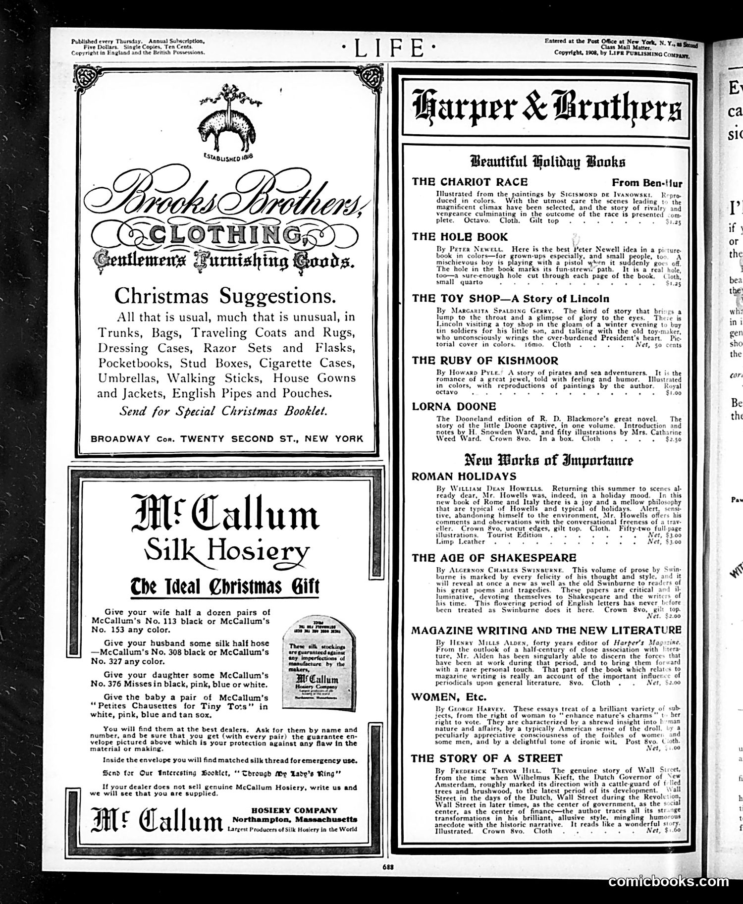 Life — December 17, 1908 — page 2: Life, 1908-12-17