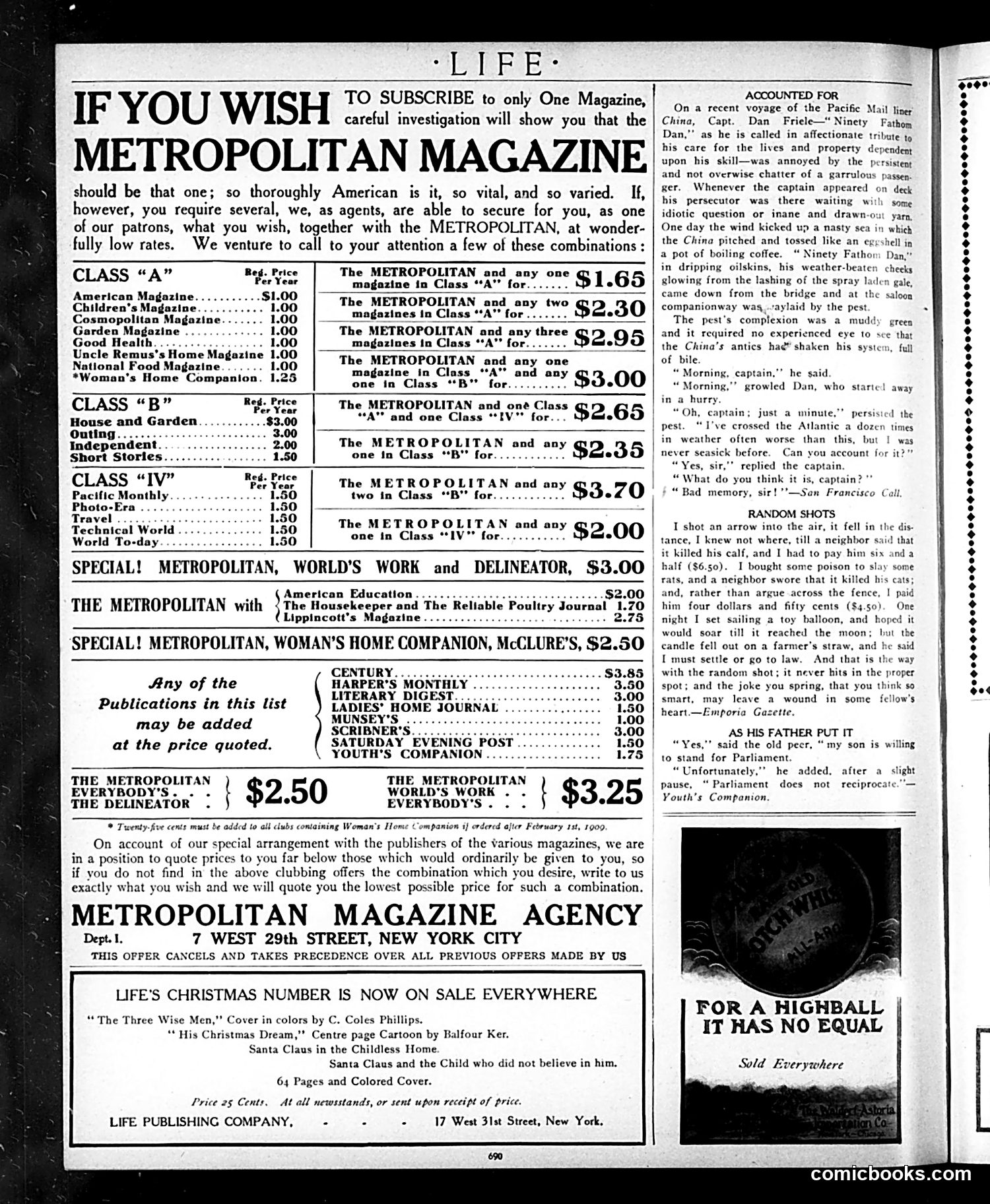 Life — December 17, 1908 — page 4: Life, 1908-12-17