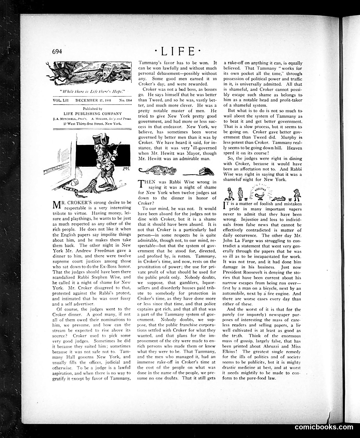 Life — December 17, 1908 — page 8: Life, 1908-12-17