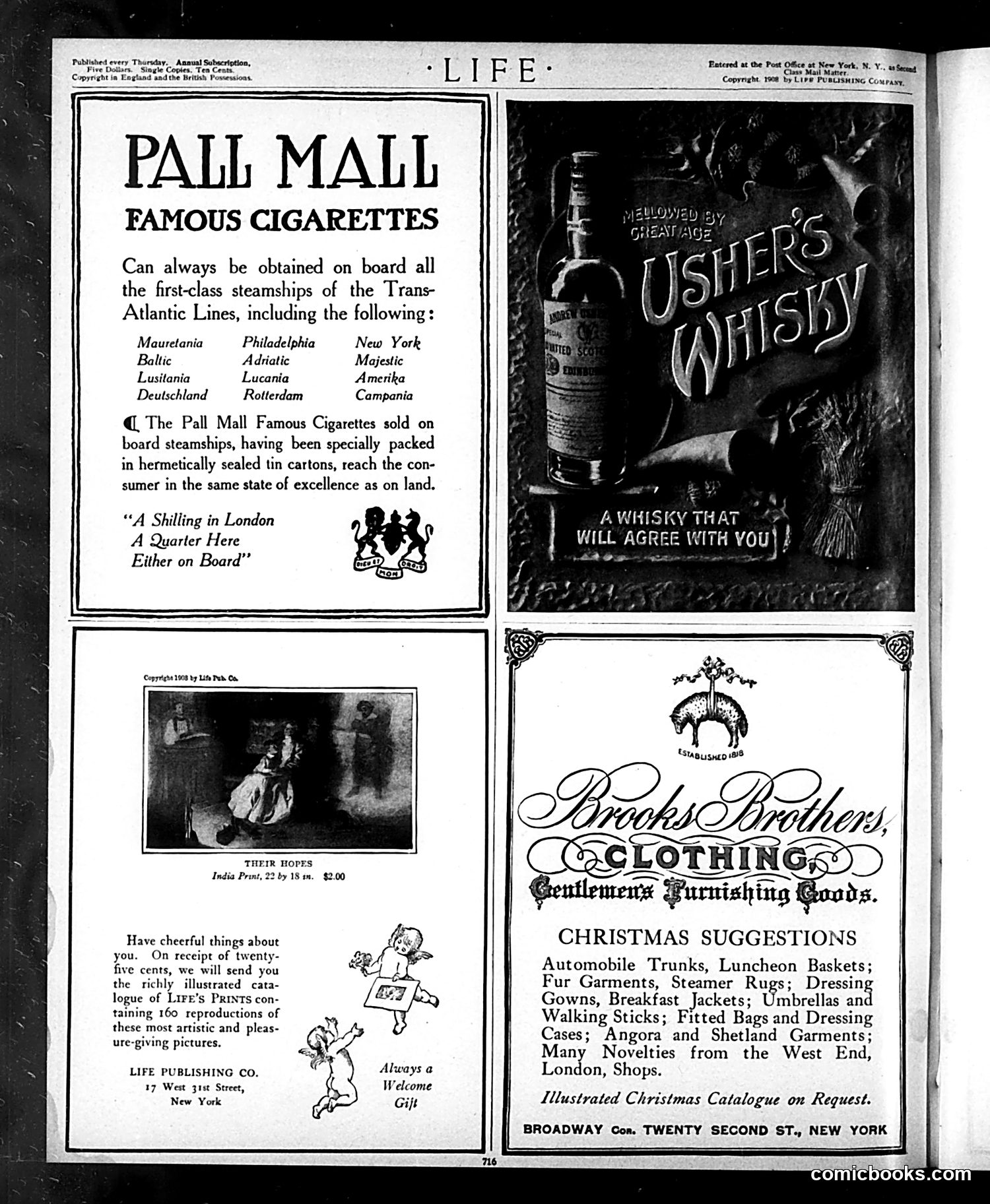 Life — December 24, 1908 — page 2: Life, 1908-12-24
