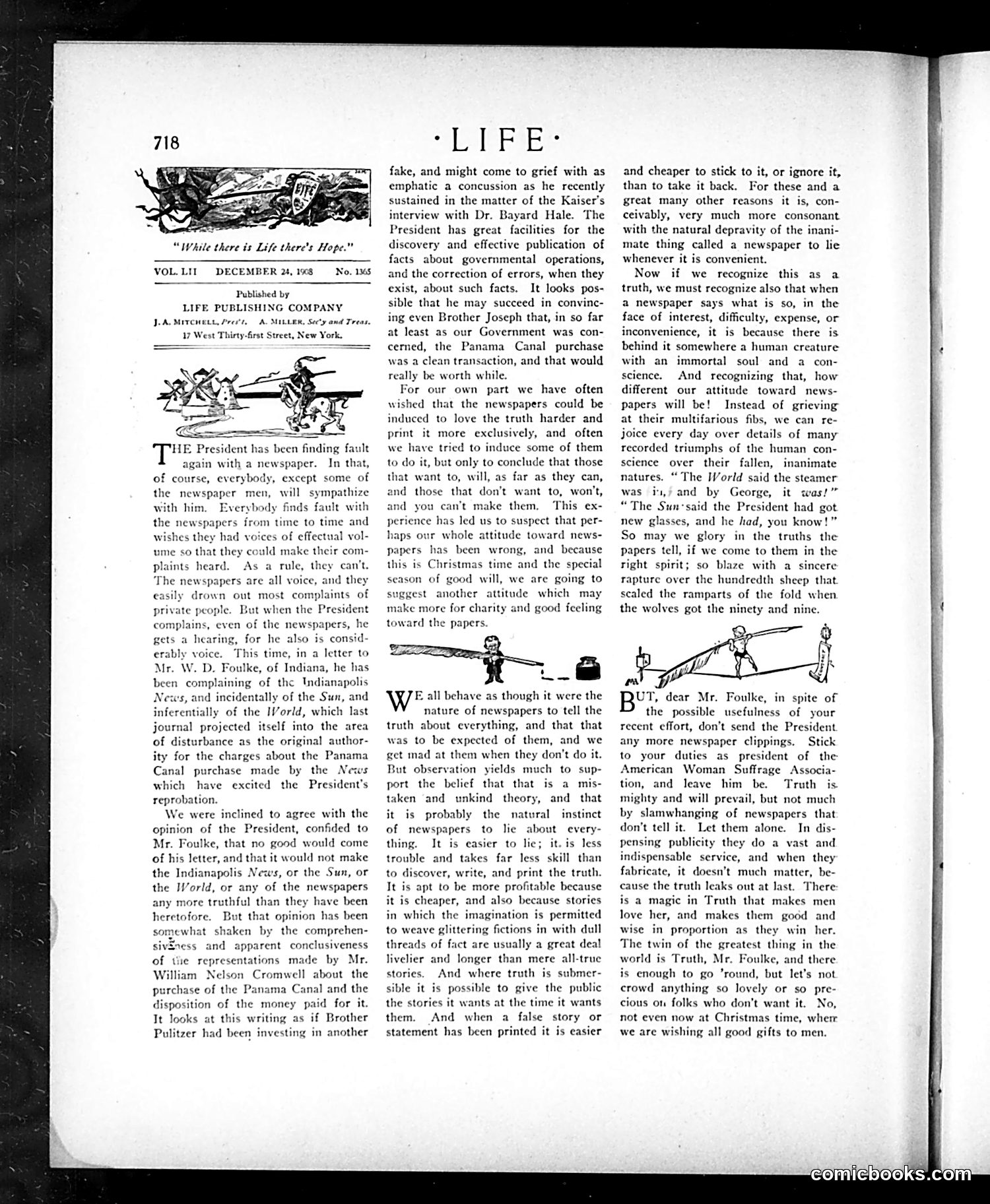 Life — December 24, 1908 — page 4: Life, 1908-12-24