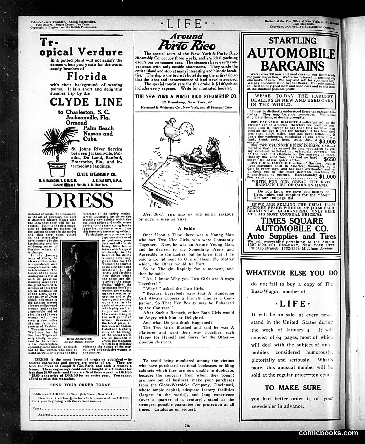 Life — December 31, 1908 — page 2: Life, 1908-12-31