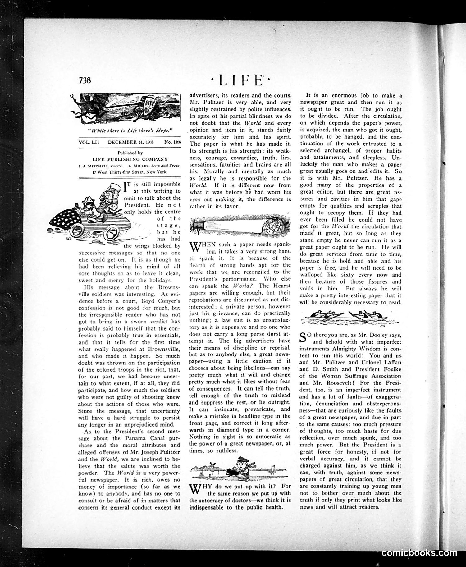 Life — December 31, 1908 — page 4: Life, 1908-12-31