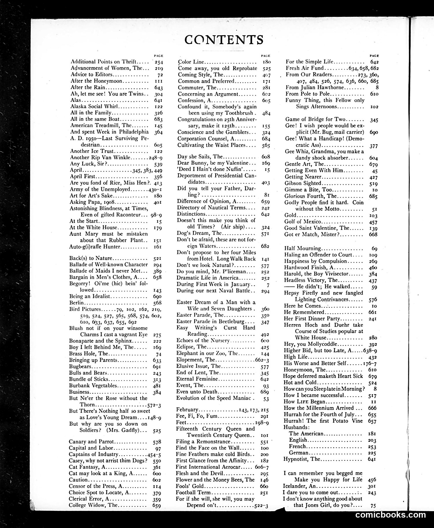 Life — 1908 — page 2: Life, 1908