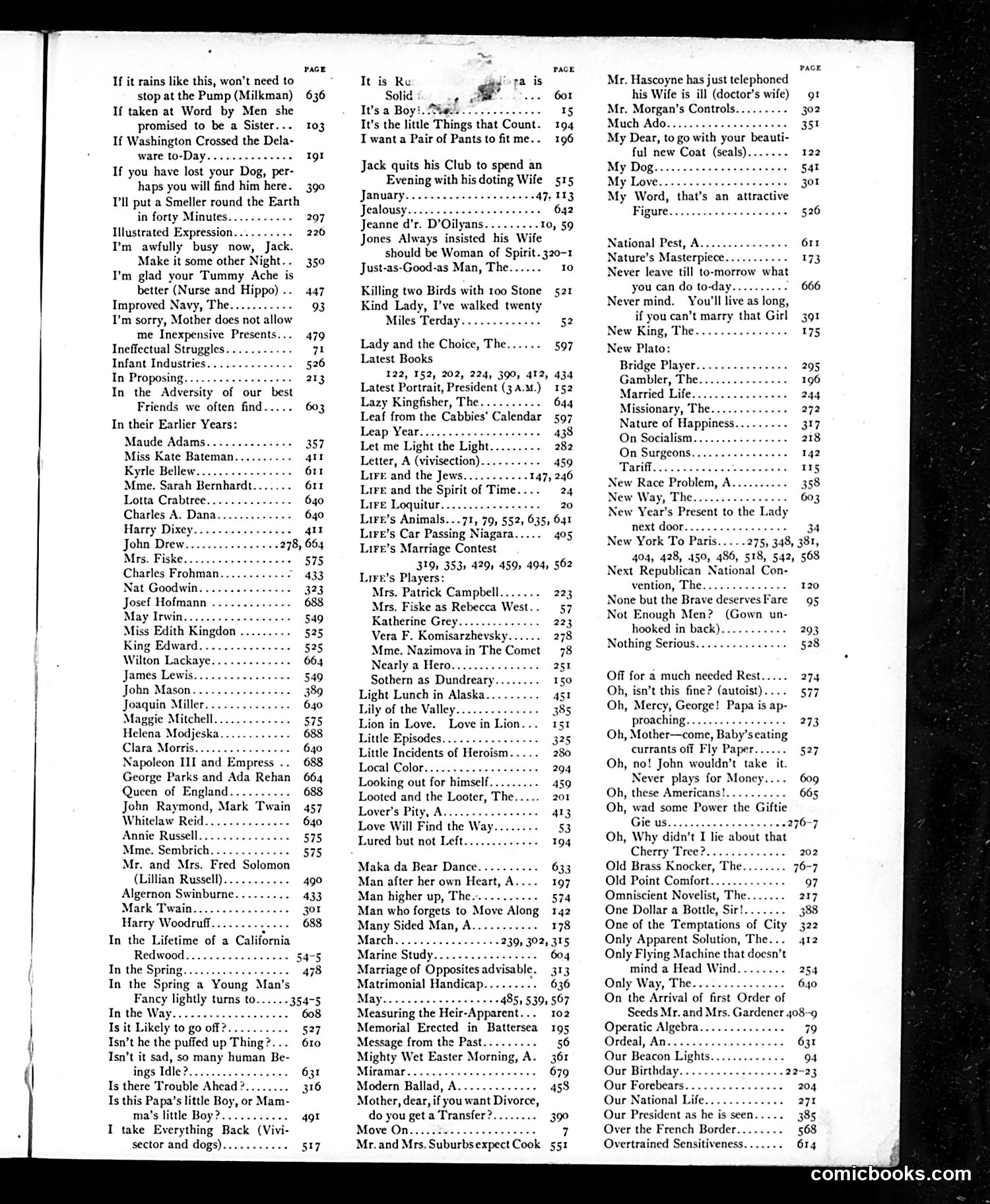 Life — 1908 — page 3: Life, 1908