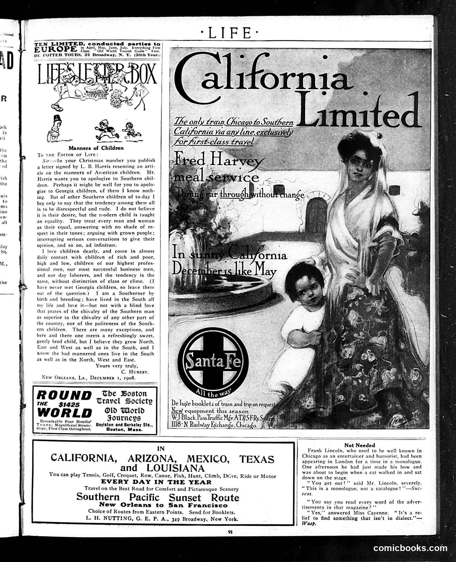 Life — January 21, 1909 — page 3: Life, 1909-01-21