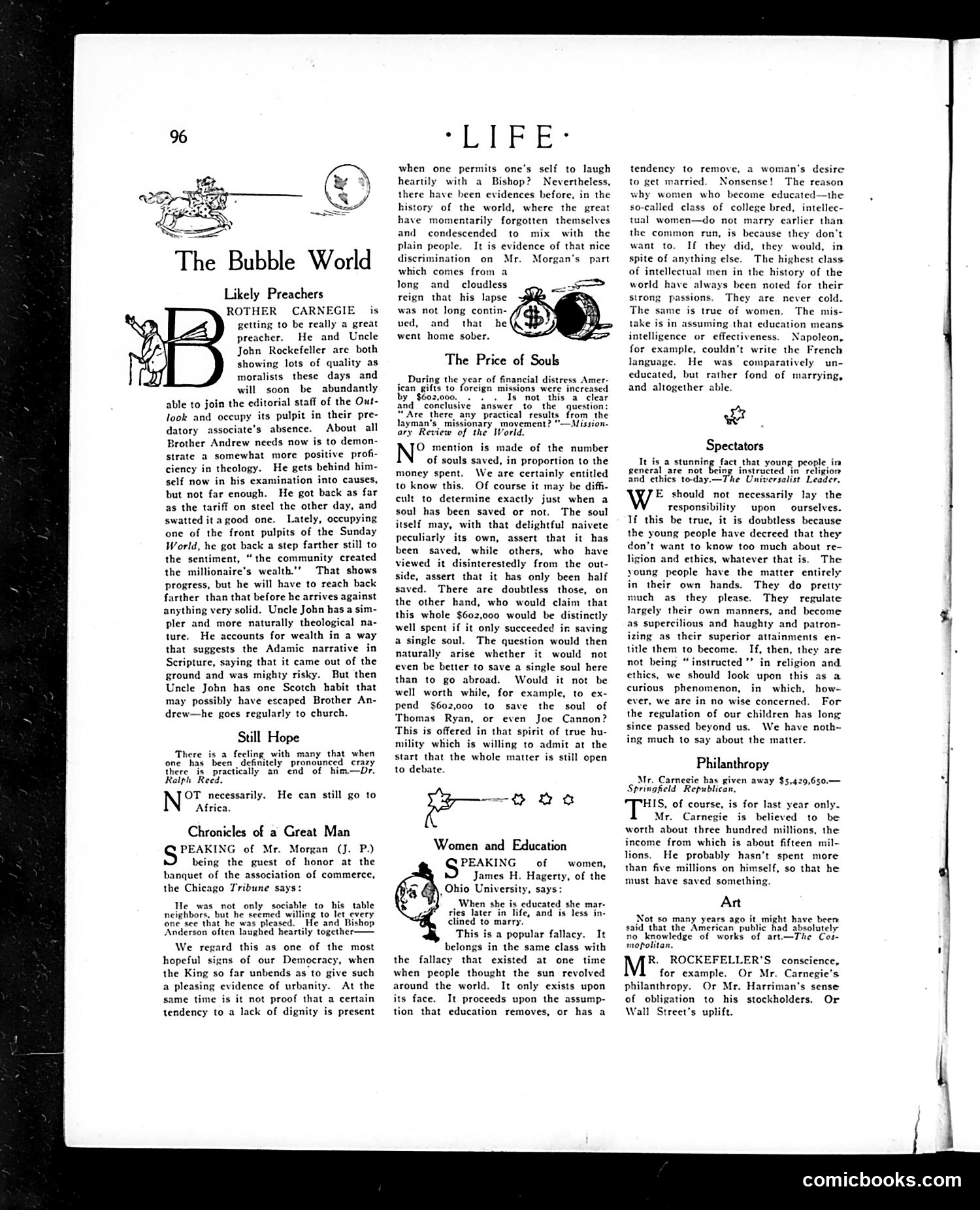 Life — January 21, 1909 — page 8: Life, 1909-01-21