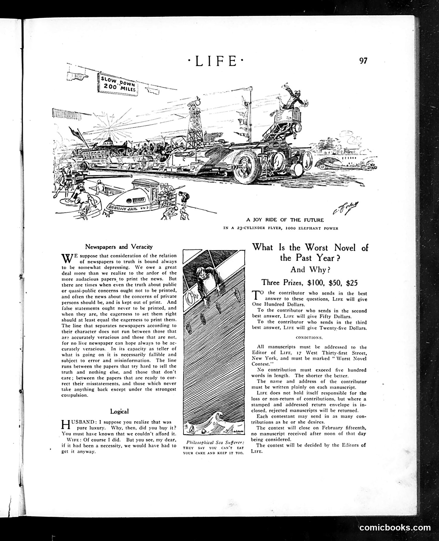 Life — January 21, 1909 — page 9: Life, 1909-01-21