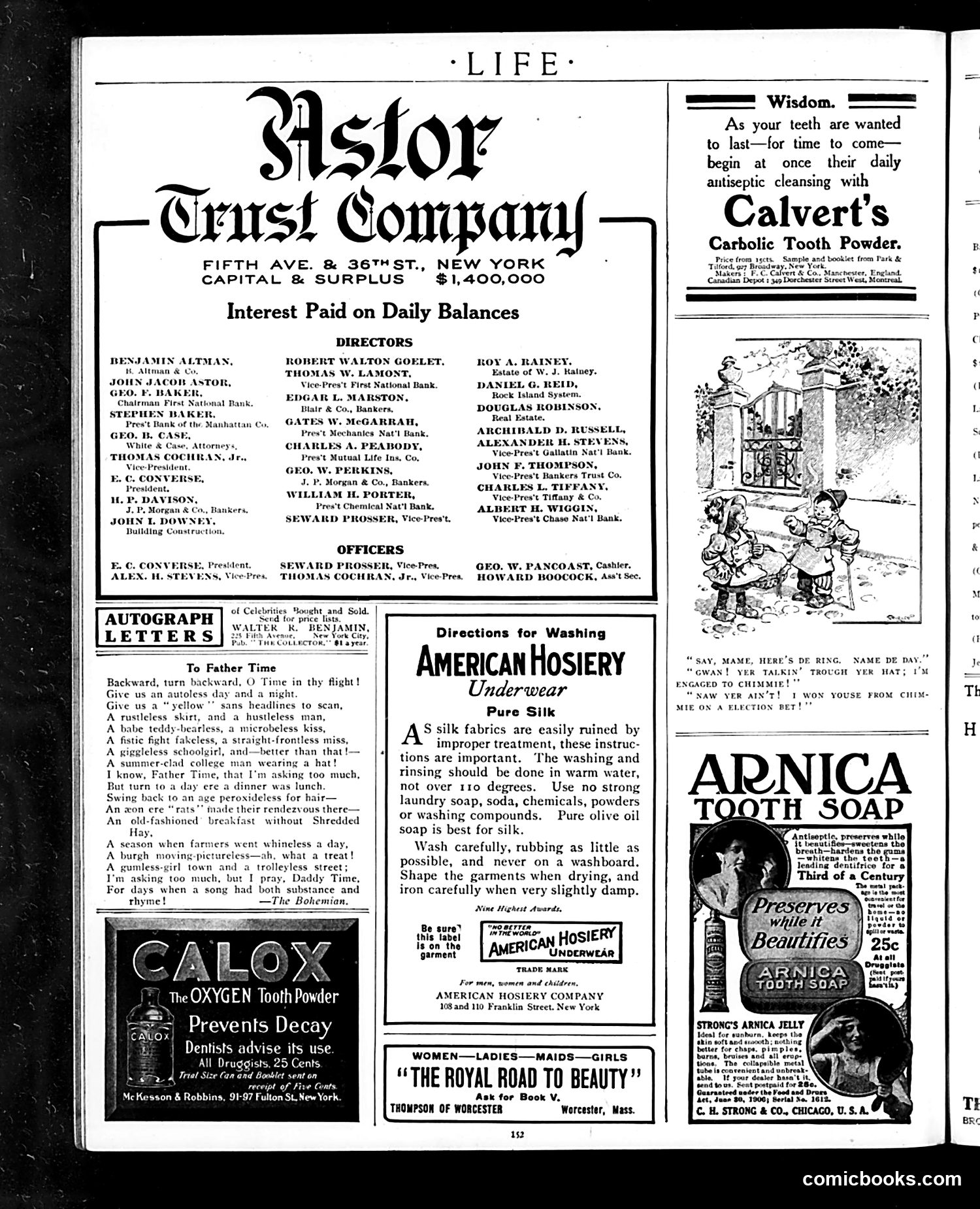 Life — February 4, 1909 — page 8: Life, 1909-02-04