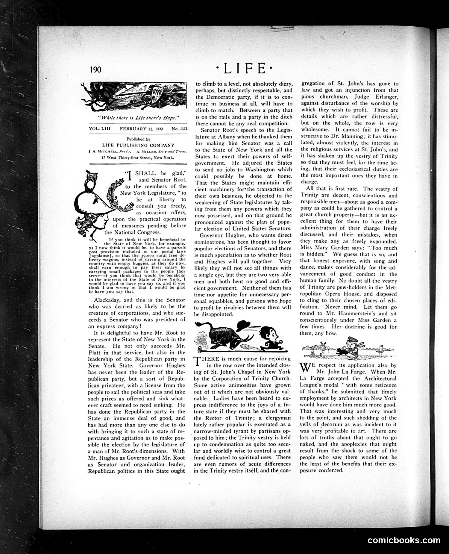 Life — February 11, 1909 — page 6: Life, 1909-02-11