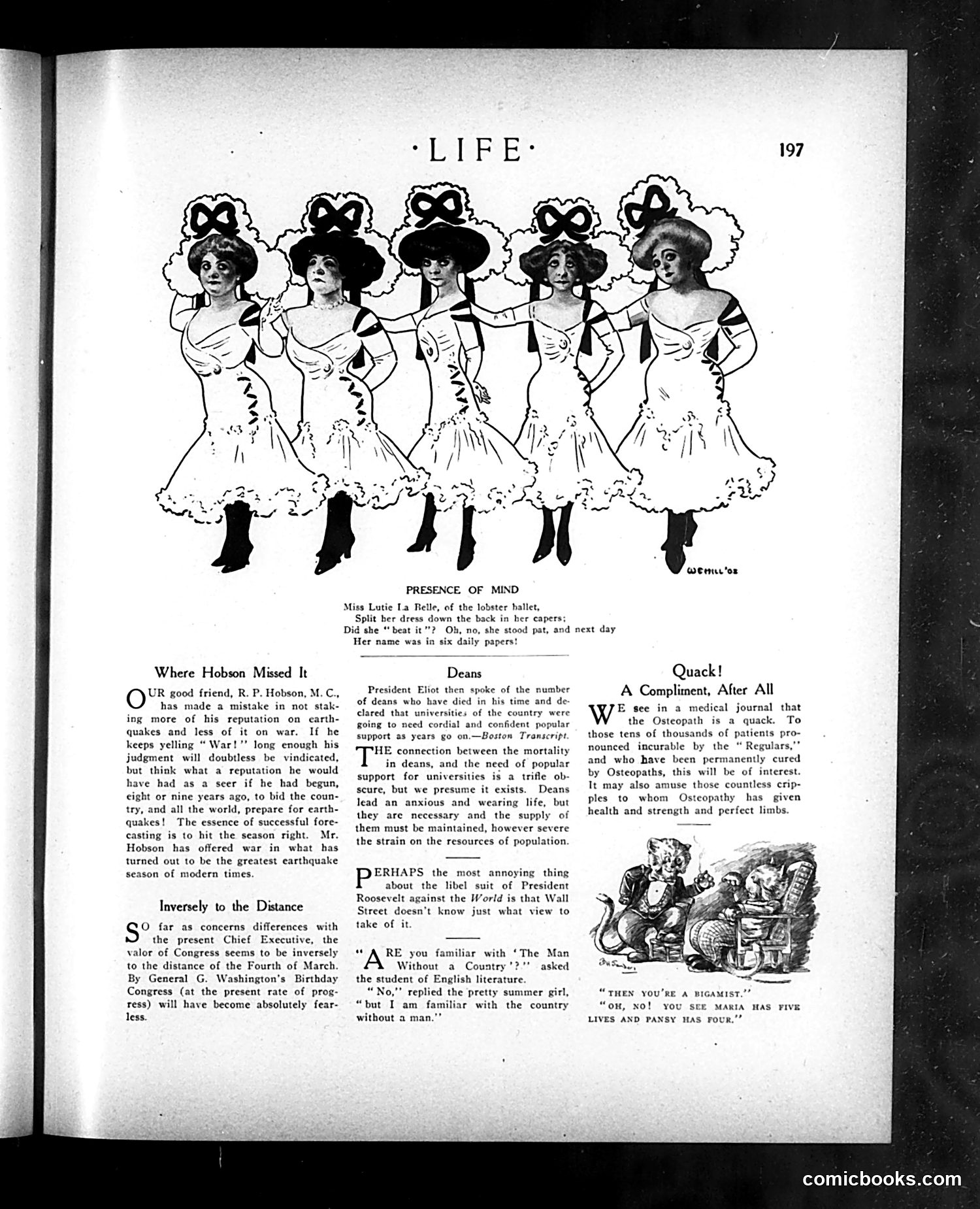 Life — February 11, 1909 — page 13: Life, 1909-02-11