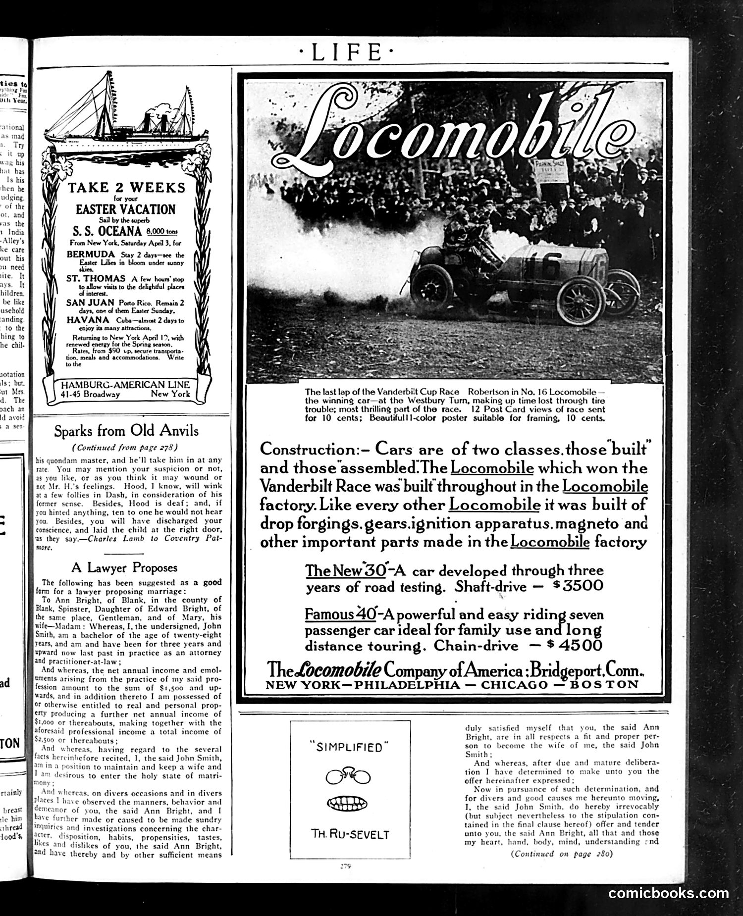 Life — March 4, 1909 — page 7: Life, 1909-03-04