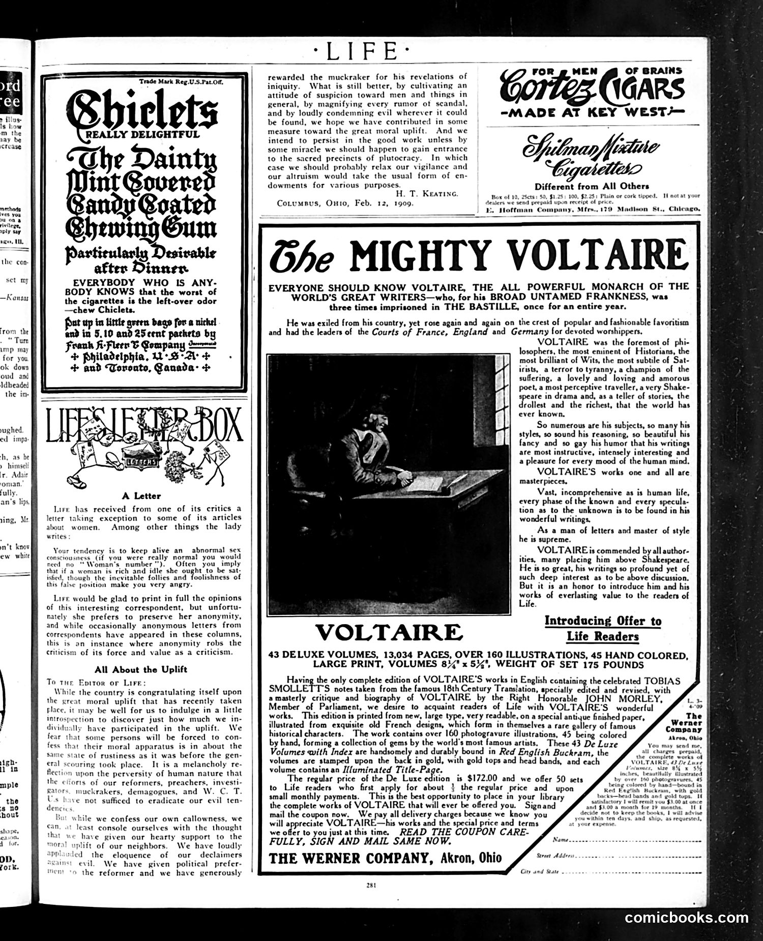 Life — March 4, 1909 — page 9: Life, 1909-03-04