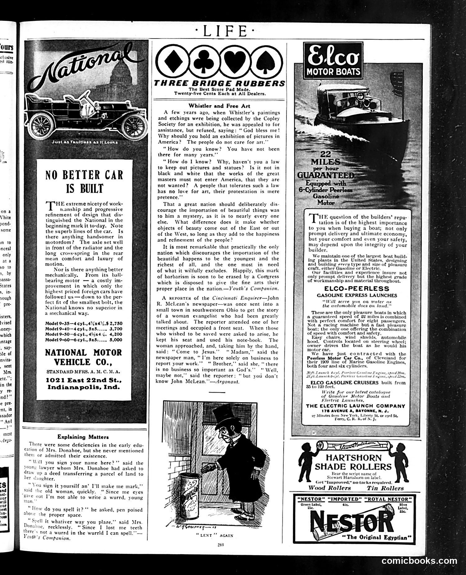 Life — March 4, 1909 — page 11: Life, 1909-03-04