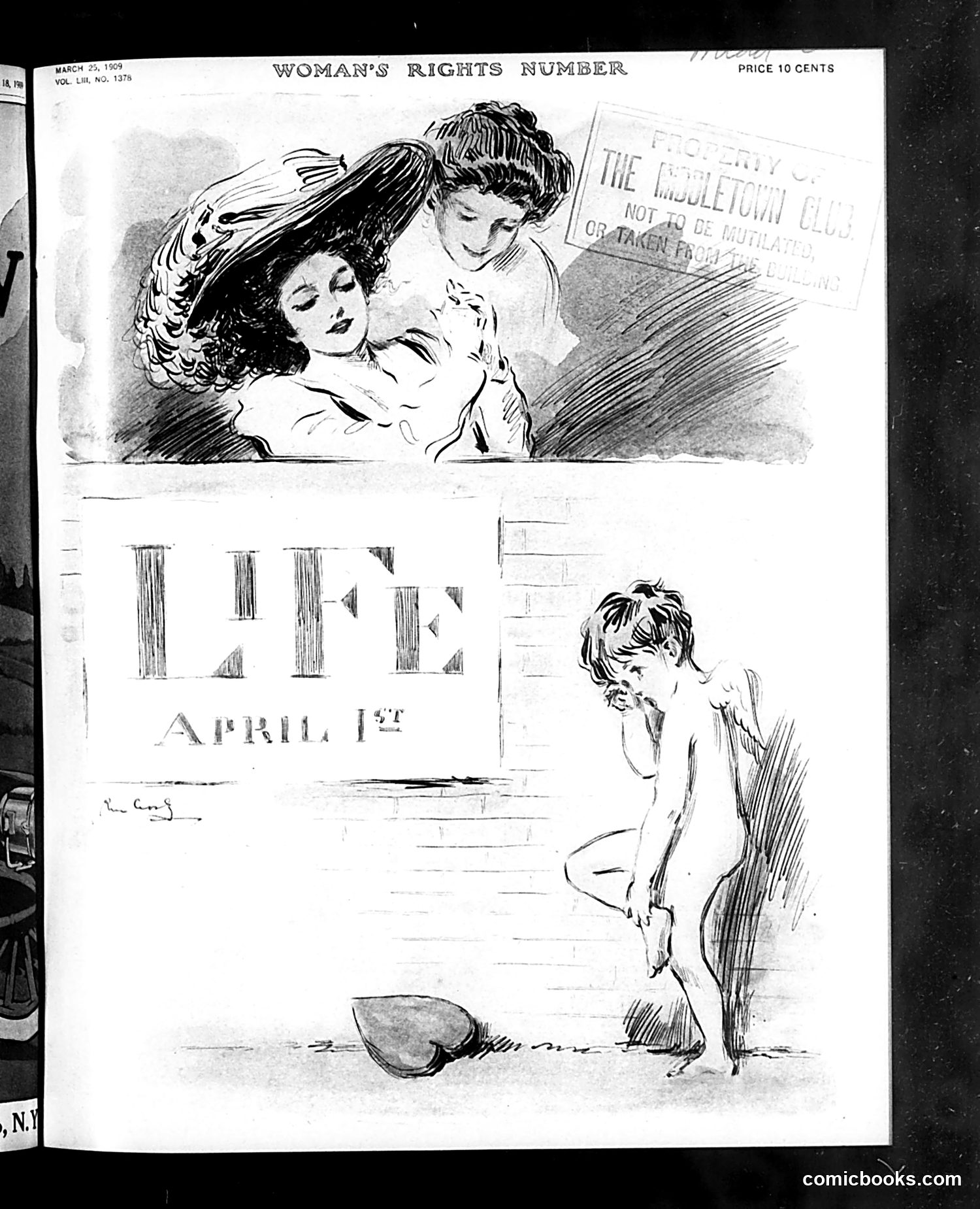 Life — March 25, 1909 — page 1: Life, 1909-03-25