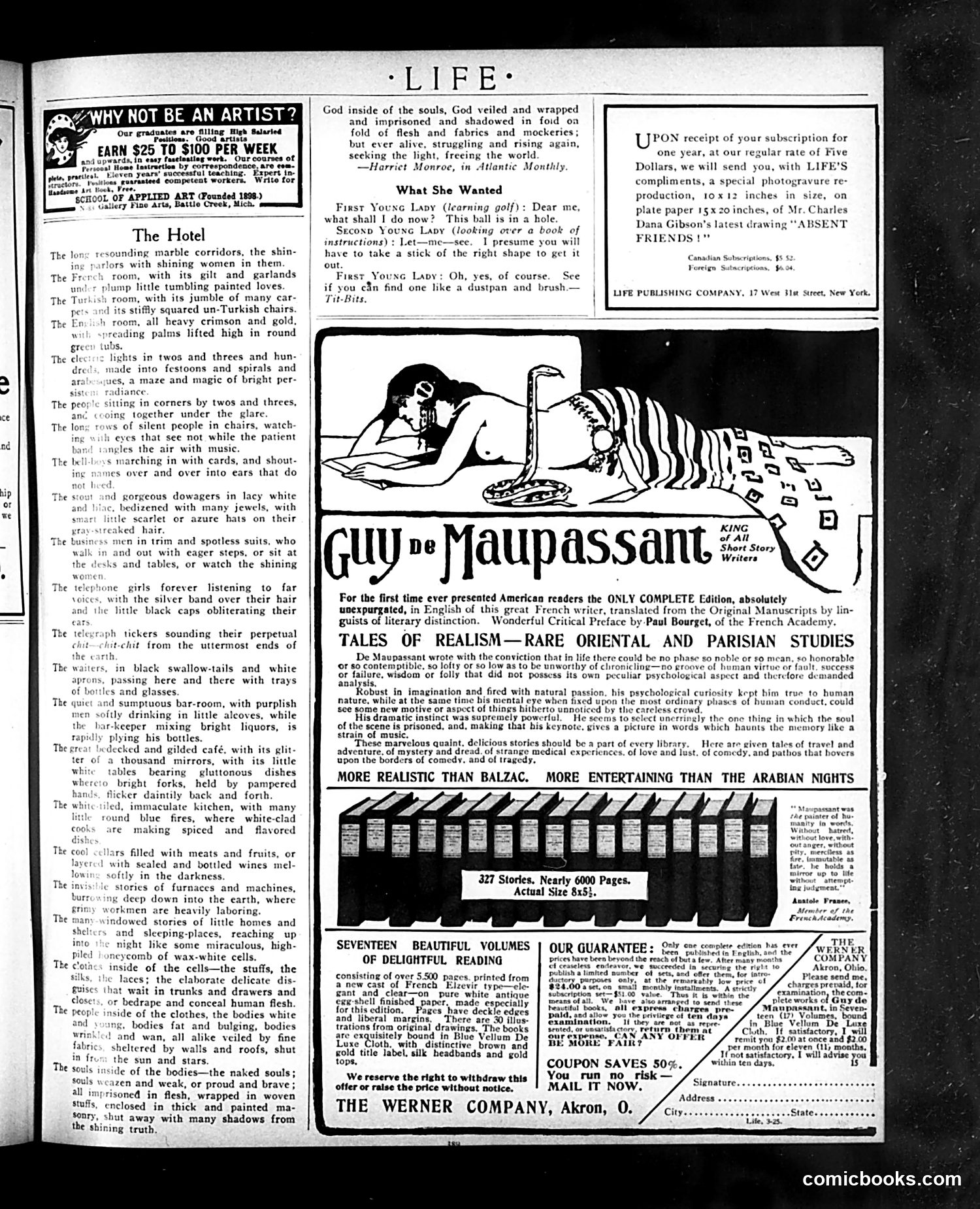 Life — March 25, 1909 — page 5: Life, 1909-03-25