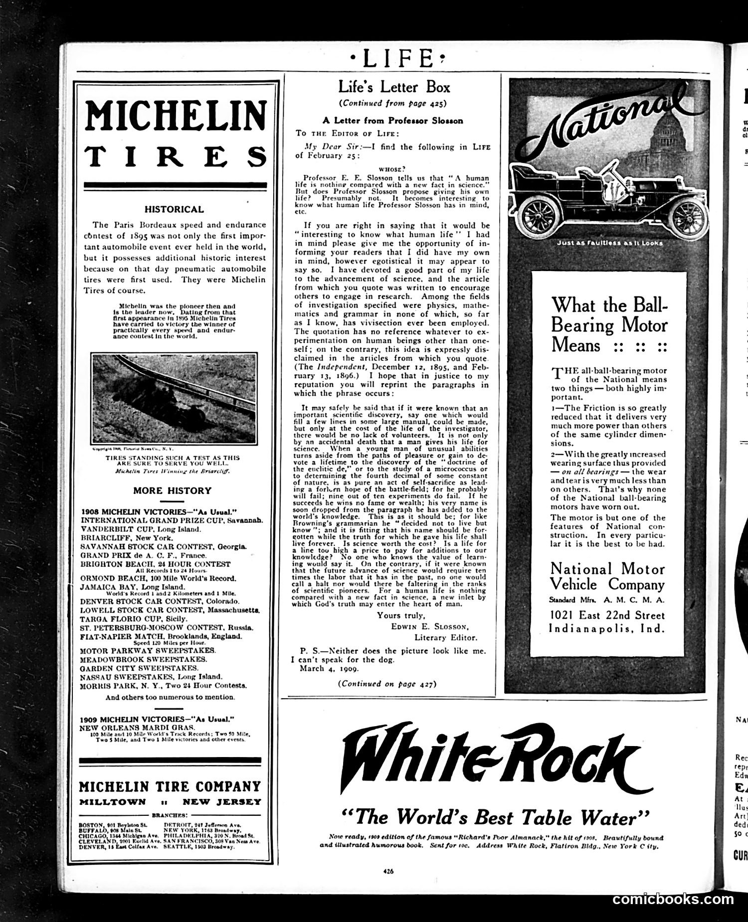 Life — April 1, 1909 — page 6: Life, 1909-04-01