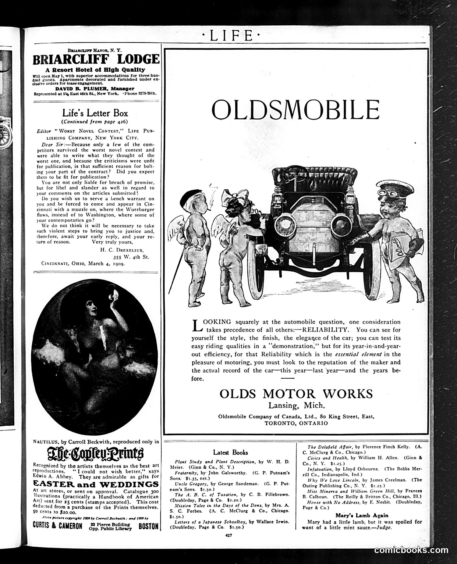 Life — April 1, 1909 — page 7: Life, 1909-04-01