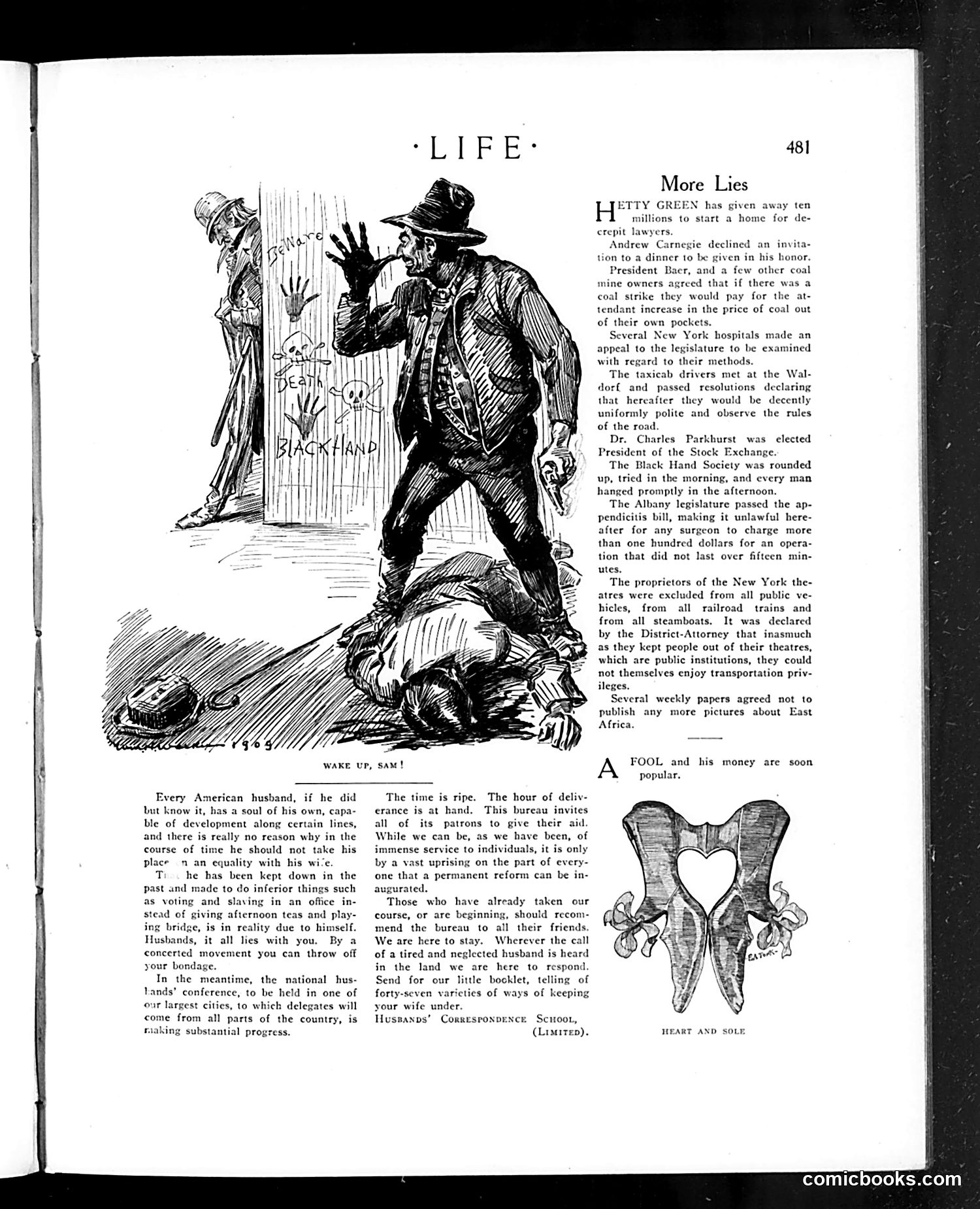 Life — April 8, 1909 — page 9: Life, 1909-04-08
