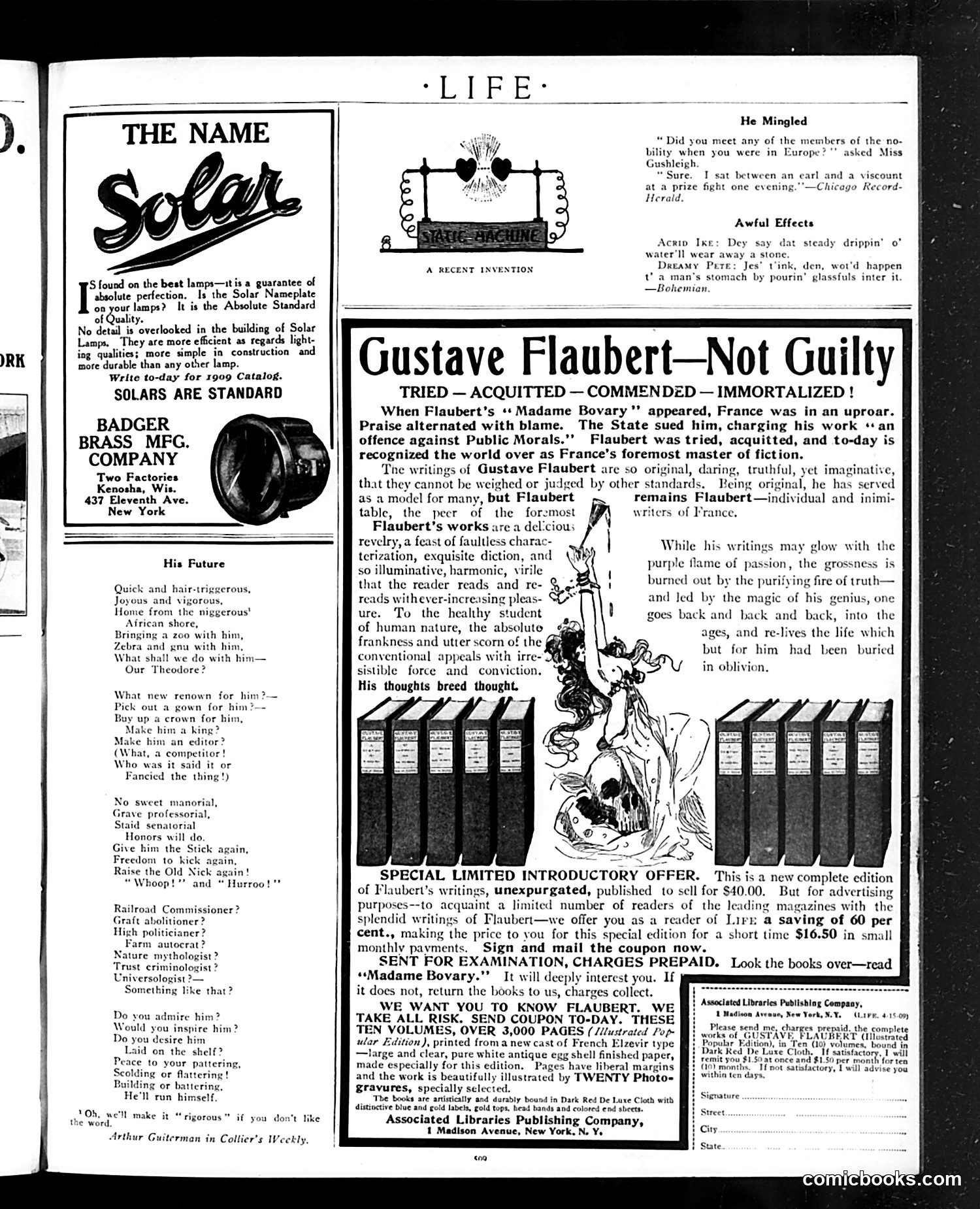 Life — April 15, 1909 — page 5: Life, 1909-04-15