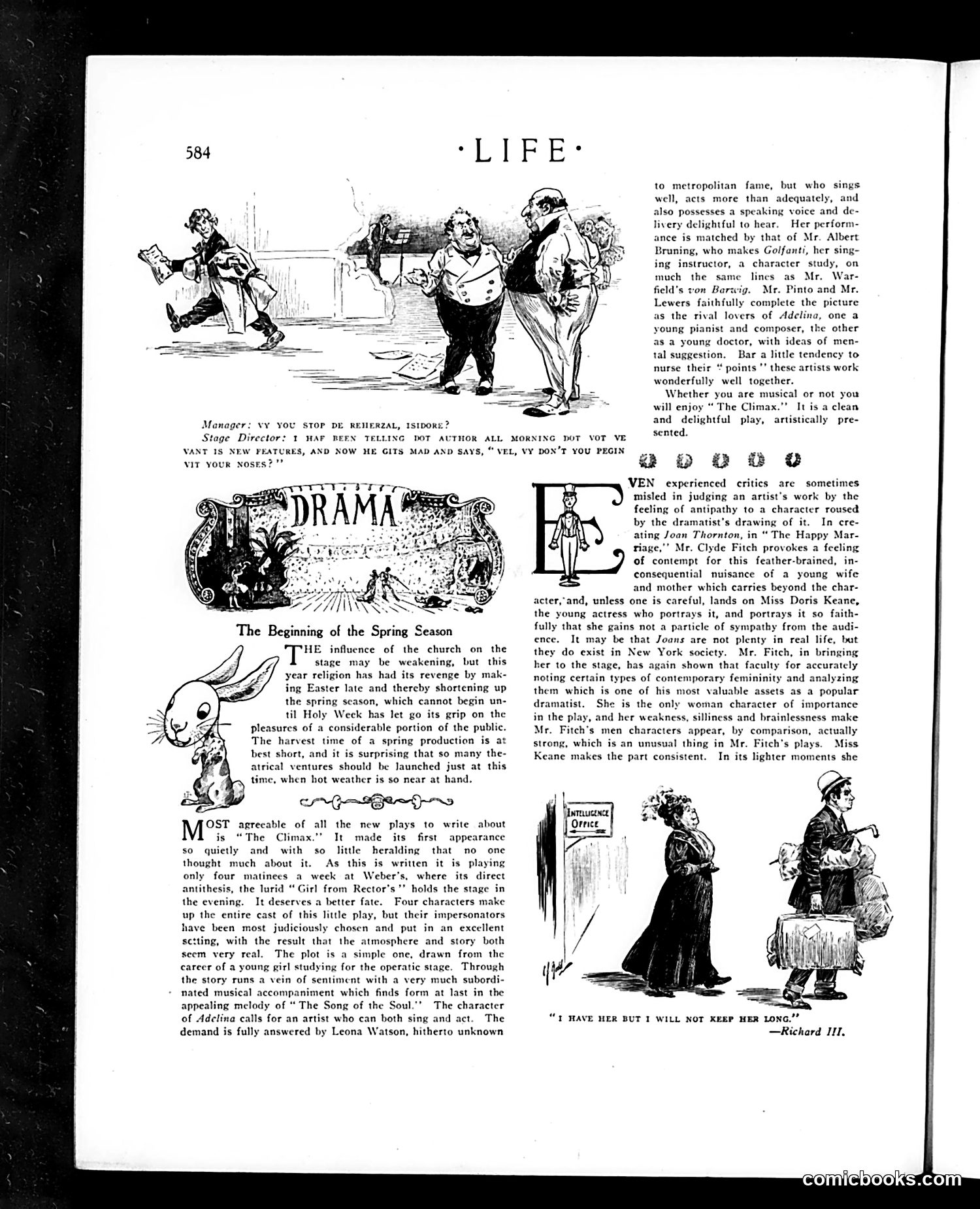 Life — April 29, 1909 — page 12: Life, 1909-04-29
