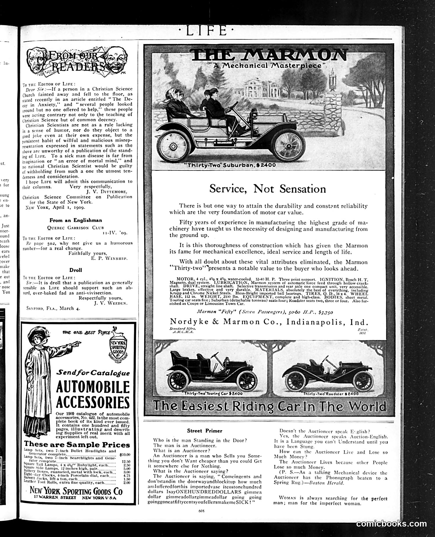 Life — May 6, 1909 — page 5: Life, 1909-05-06