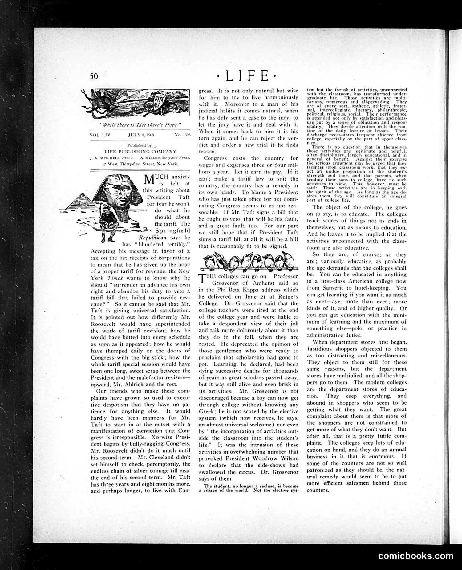 Life — July 8, 1909 — page 6: Life, 1909-07-08