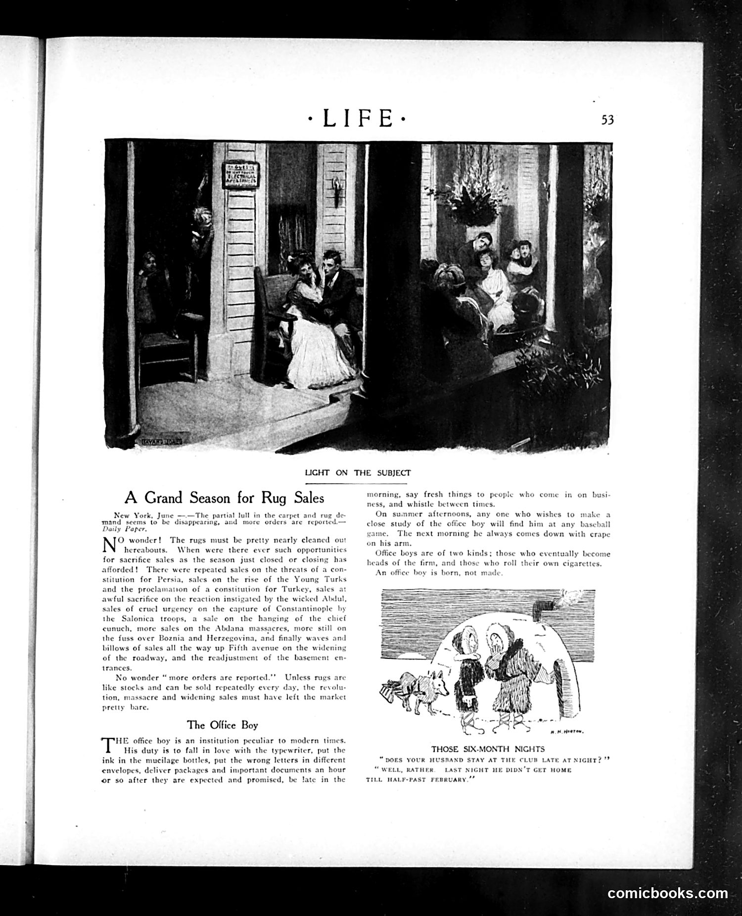 Life — July 8, 1909 — page 9: Life, 1909-07-08