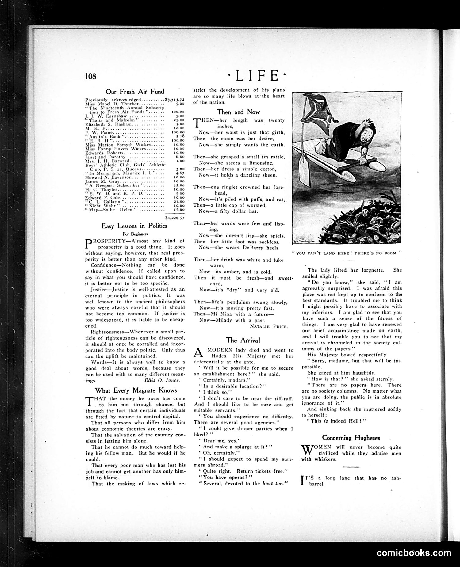 Life — July 22, 1909 — page 8: Life, 1909-07-22