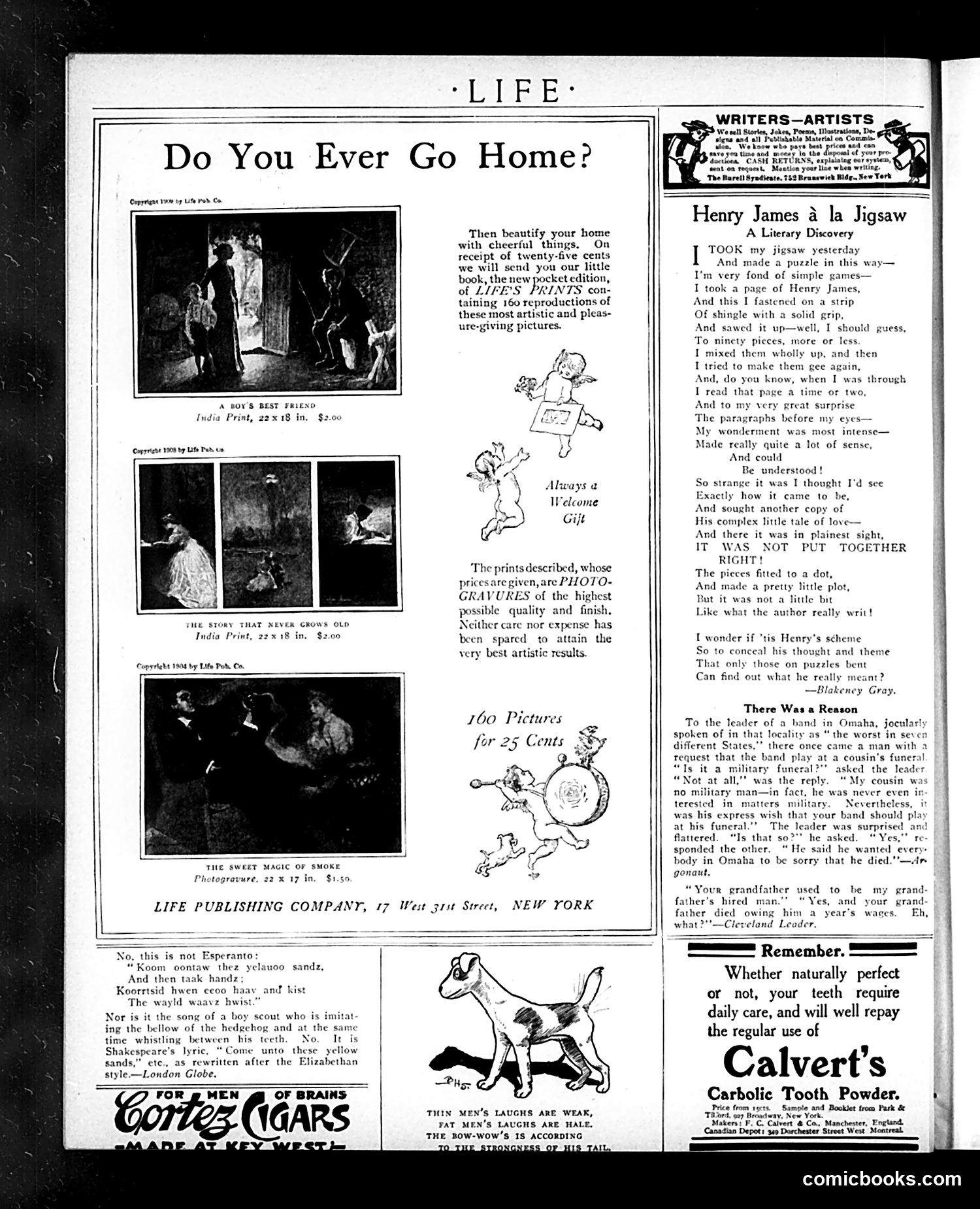 Life — August 5, 1909 — page 8: Life, 1909-08-05