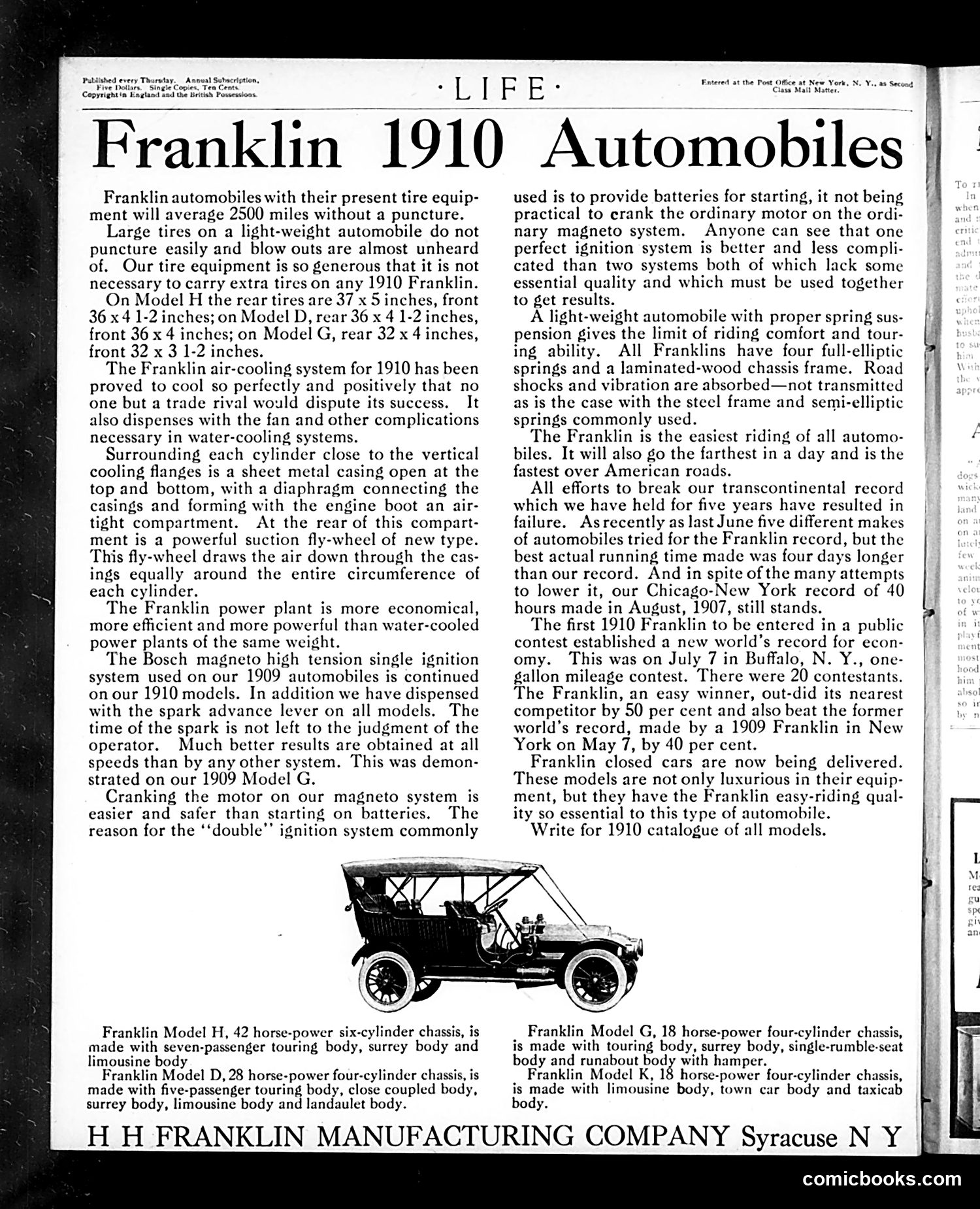 Life — August 12, 1909 — page 2: Life, 1909-08-12