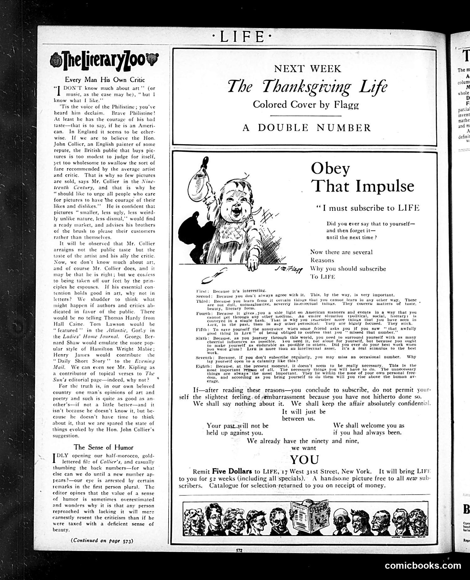 Life — October 28, 1909 — page 4: Life, 1909-10-28