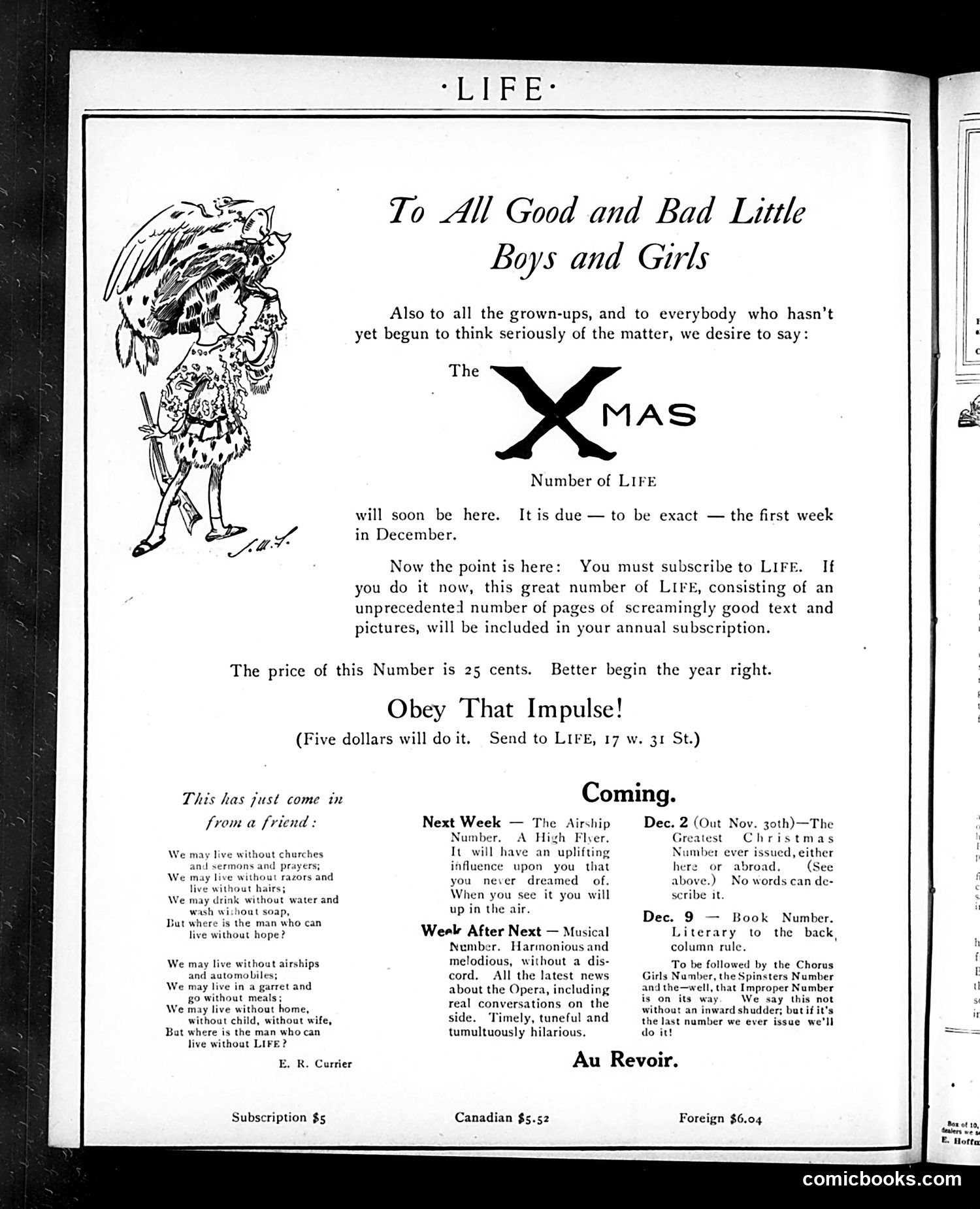 Life — November 11, 1909 — page 4: Life, 1909-11-11