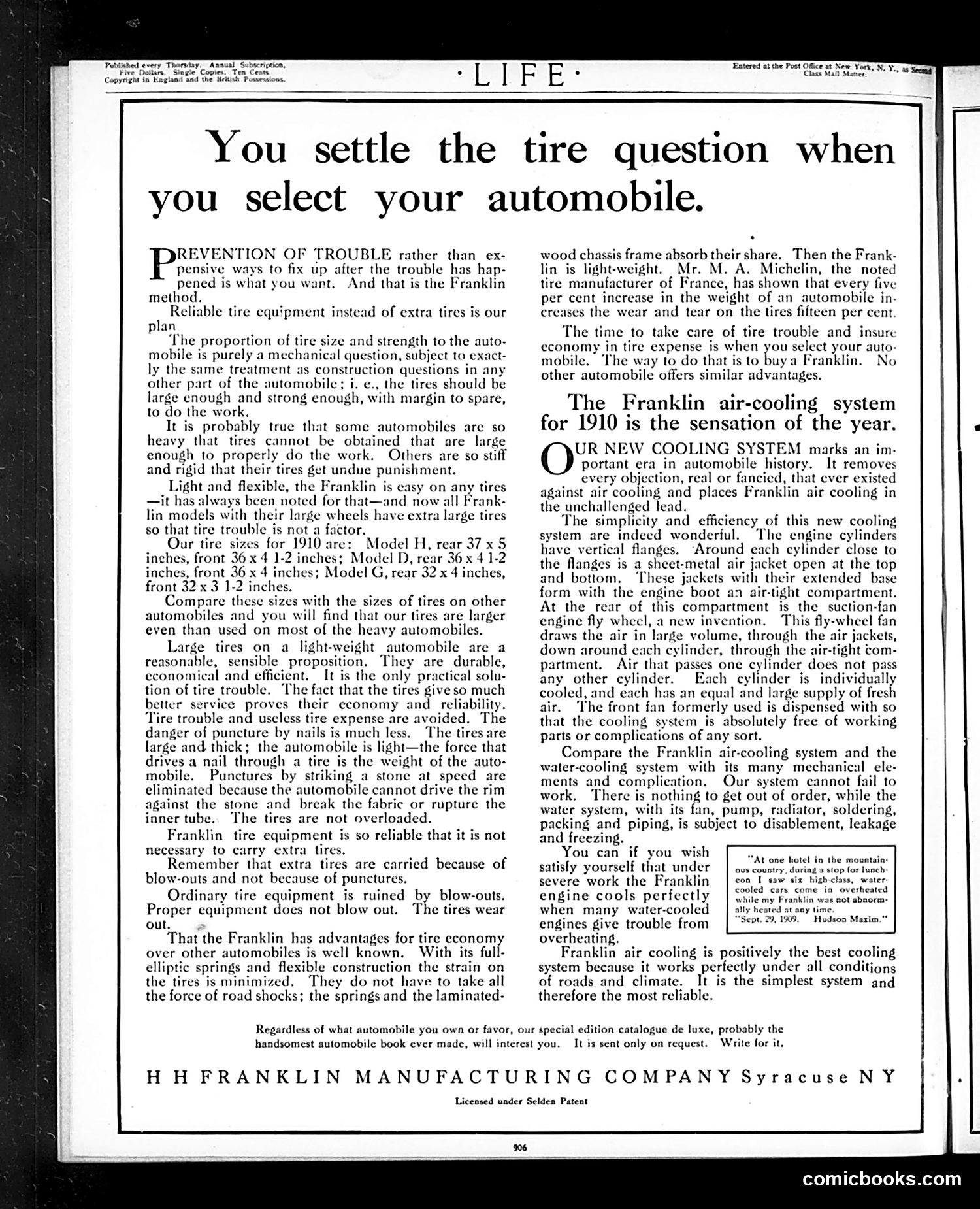 Life — December 23, 1909 — page 2: Life, 1909-12-23