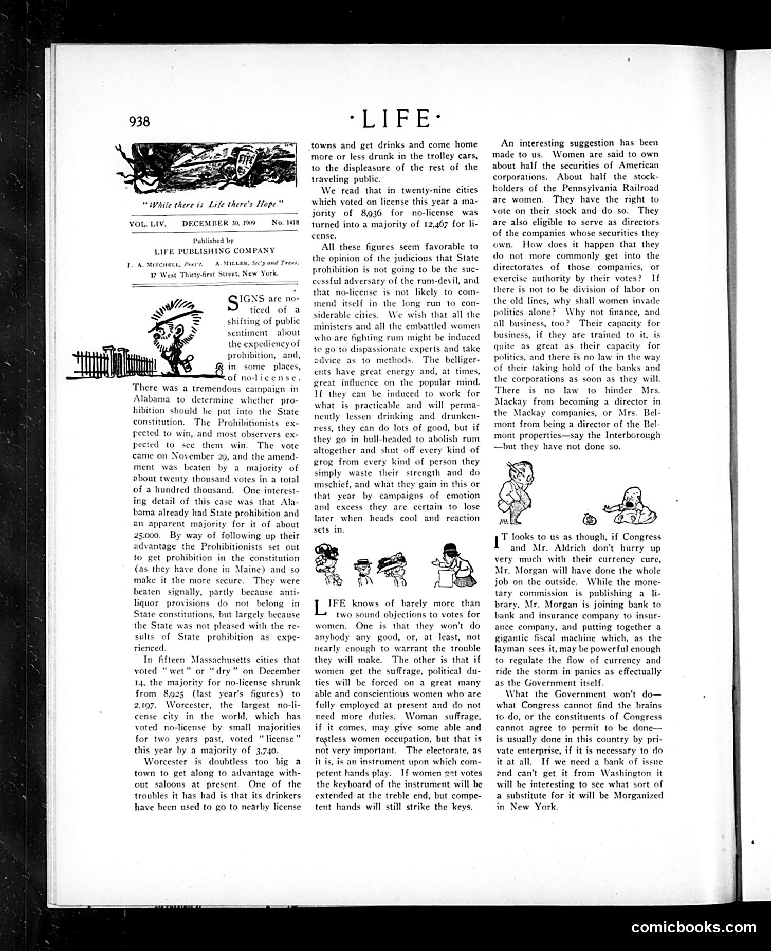 Life — December 30, 1909 — page 6: Life, 1909-12-30