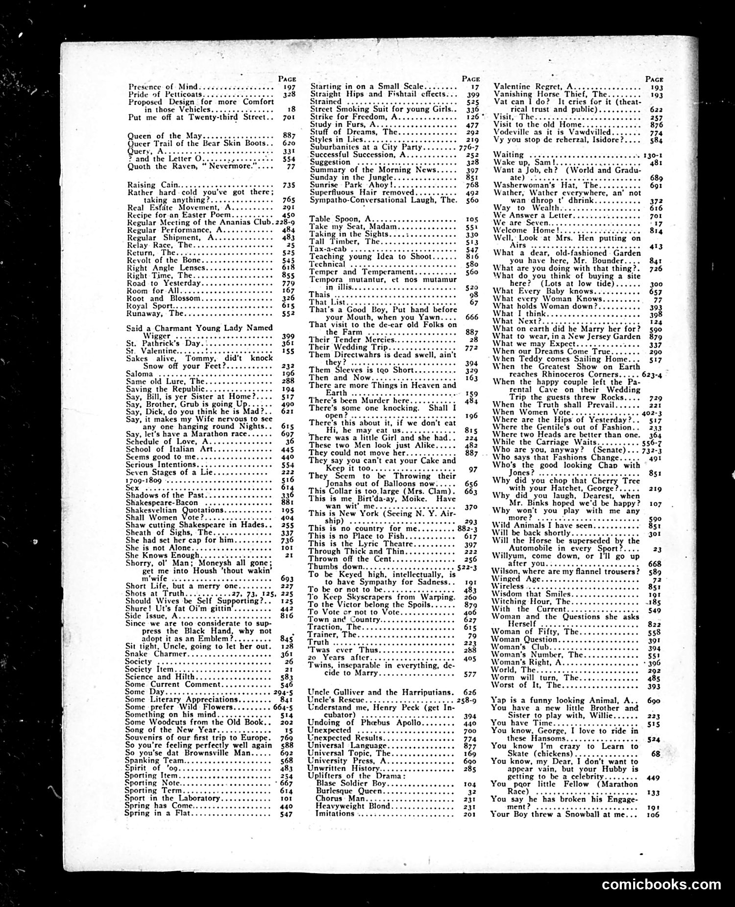 Life — 1909 — page 4: Life, 1909