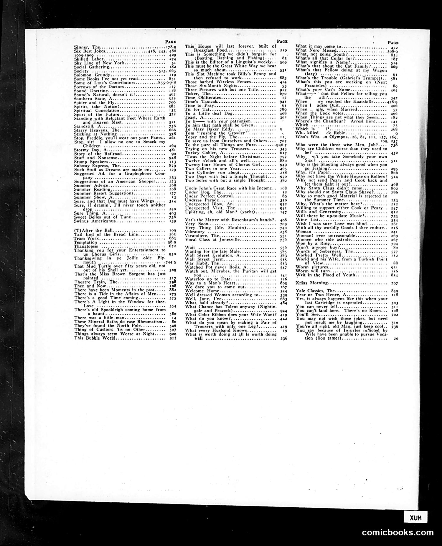 Life — 1909 — page 2: Life, 1909