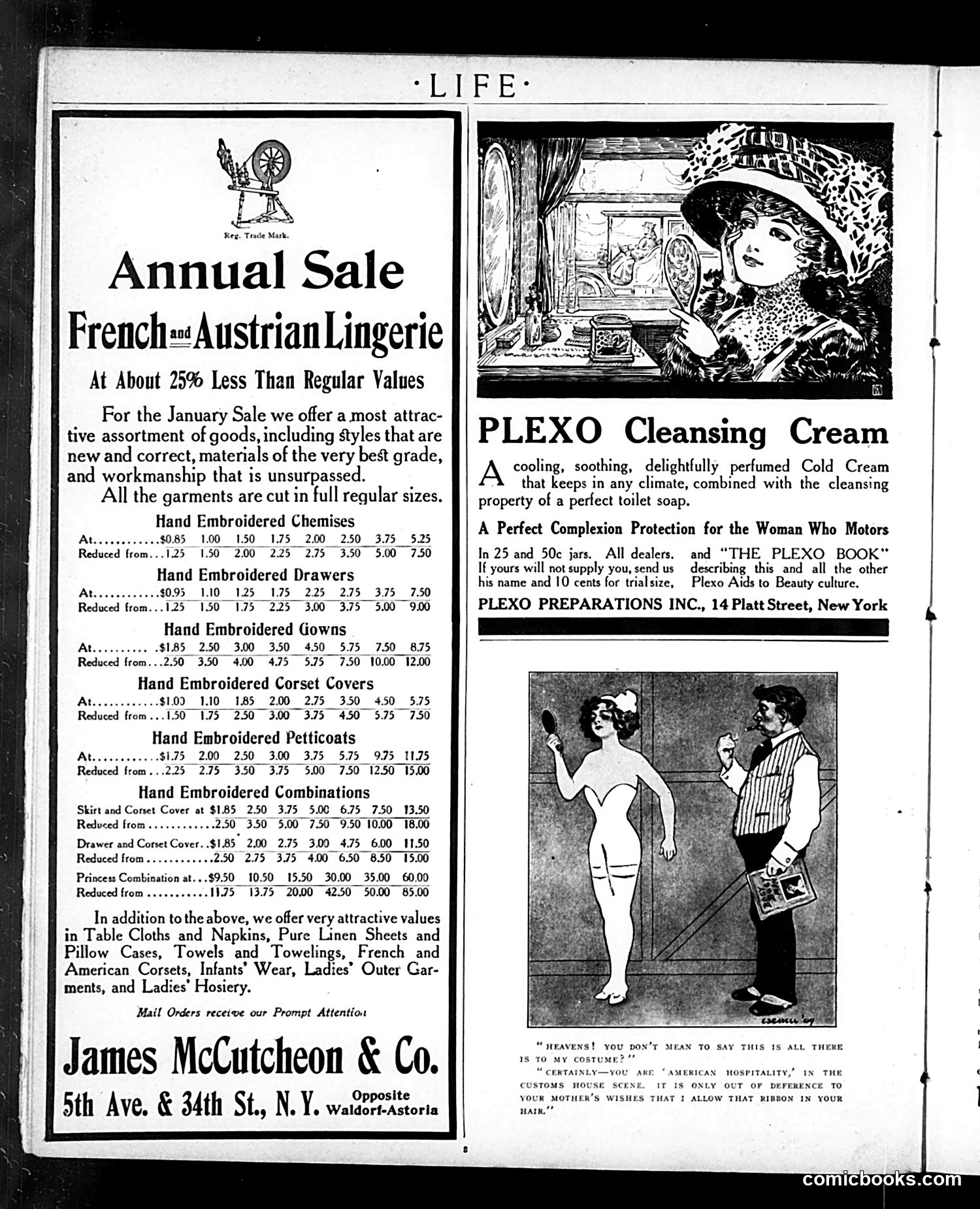 Life — January 6, 1910 — page 8: Life, 1910-01-06