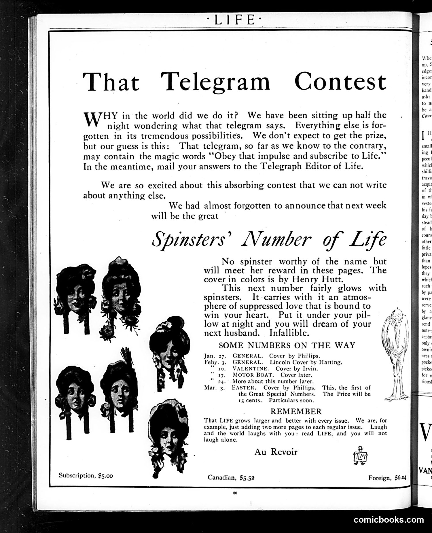Life — January 13, 1910 — page 4: Life, 1910-01-13