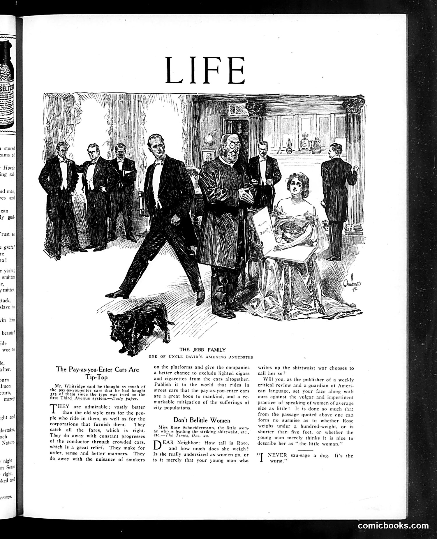 Life — January 13, 1910 — page 7: Life, 1910-01-13