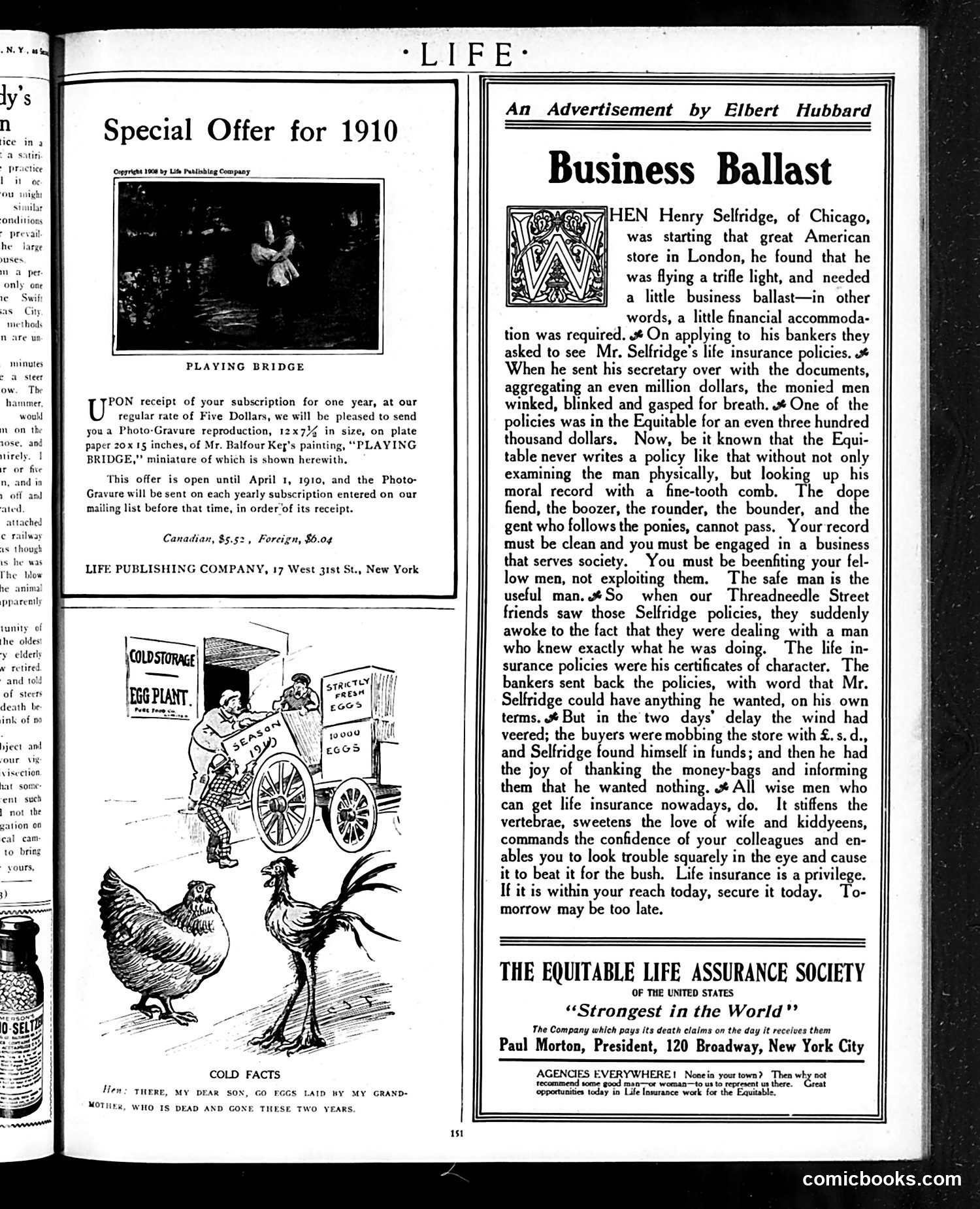 Life — January 27, 1910 — page 3: Life, 1910-01-27