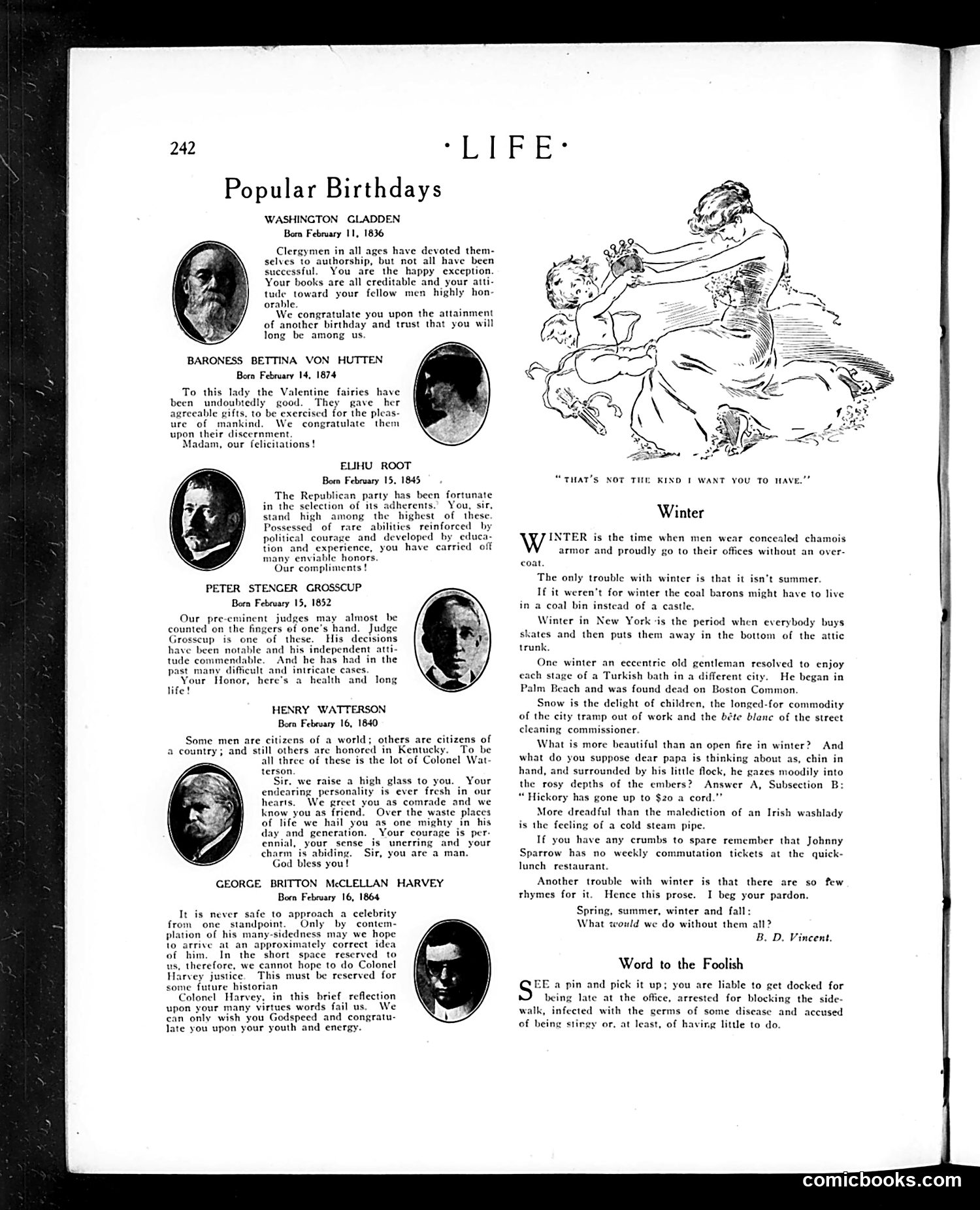 Life — February 10, 1910 — page 14: Life, 1910-02-10
